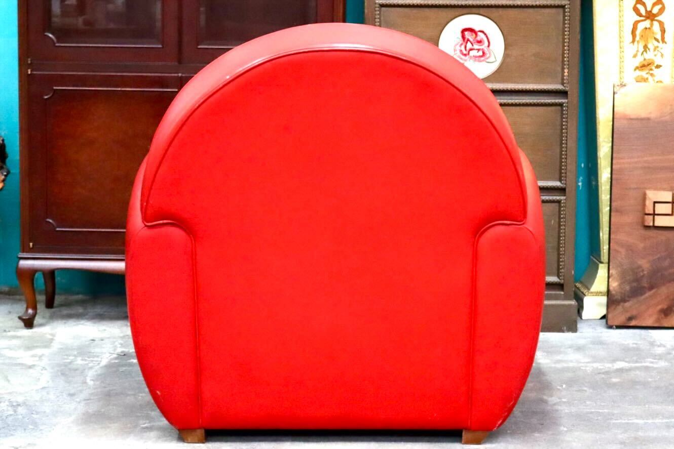 GMIS523○Bernard Massot Vanity Fair ヴァニティフェア ラウンジチェア 1人掛けソファ 本革 フランス リプロダクト 検)ポルトローナフラウ