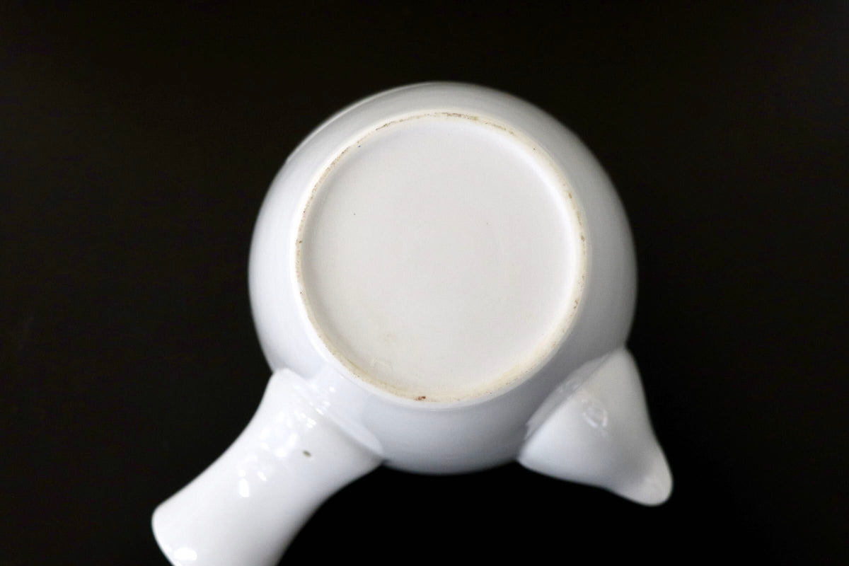 GMJH332AR◯急須 横手急須 煎茶器 茶銚 白磁急須 磁器急須 茶器 茶道具 和食器 陶器 在銘 和モダン