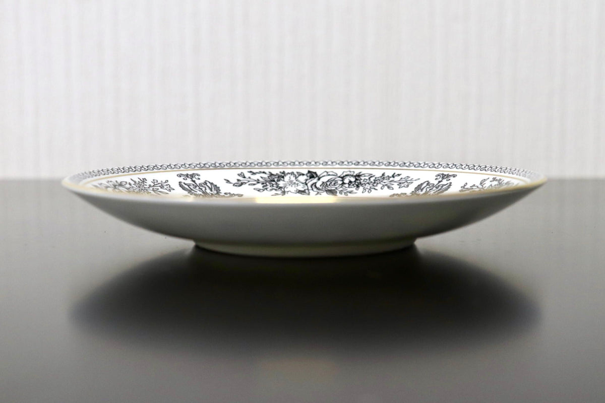 GMJH332AS◯WEDGWOOD / ウェッジウッド COLUMBIA BLACK コロンビアブラック 黒壺 プレート ソーサー ヴィンテージ 廃盤 稀少