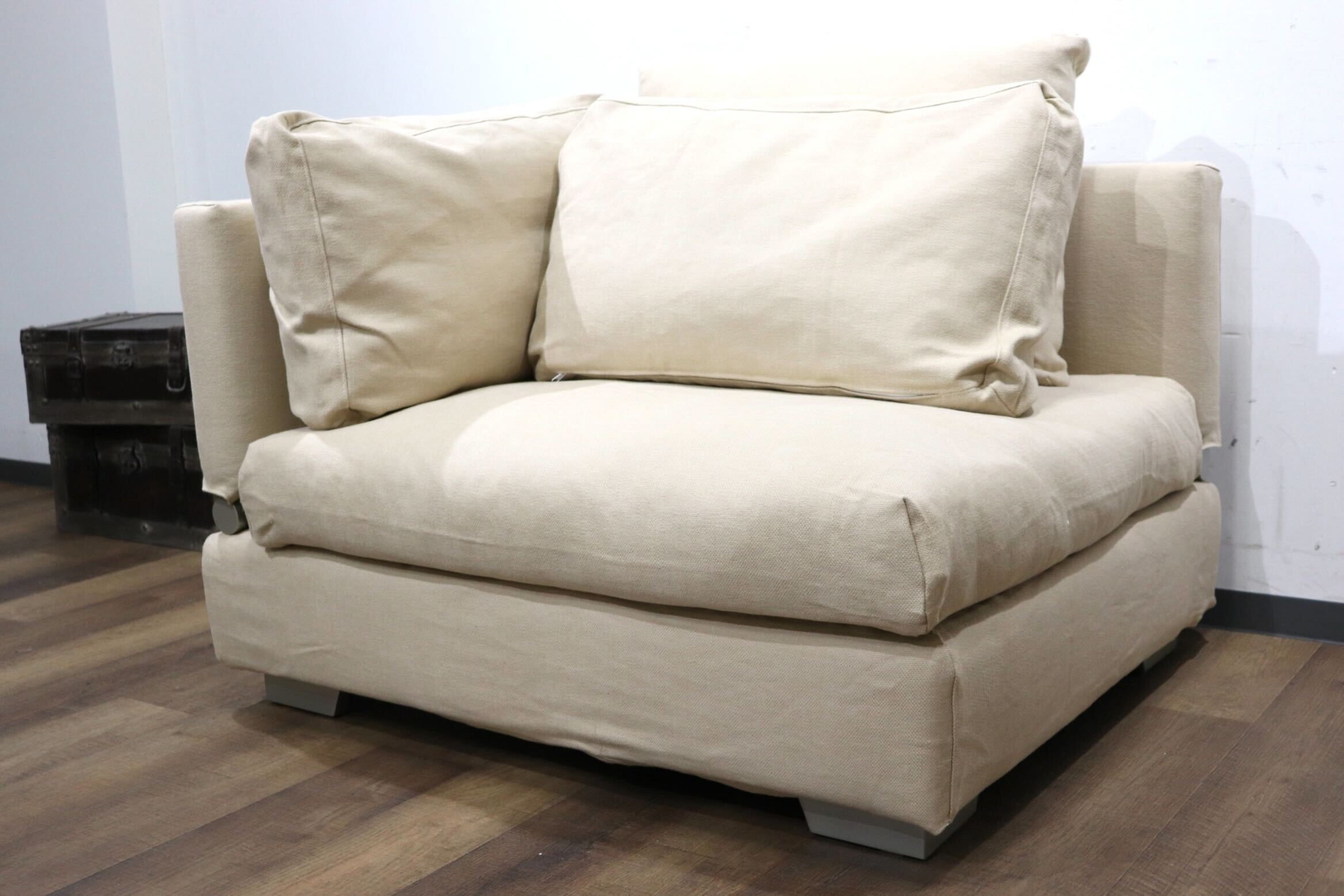 GMHN268A○MARGINAL / マージナル TABIO SOFA 片肘 カウチソファ 1人掛けソファ シングルソファ カバーリング  ファブリック 未使用品