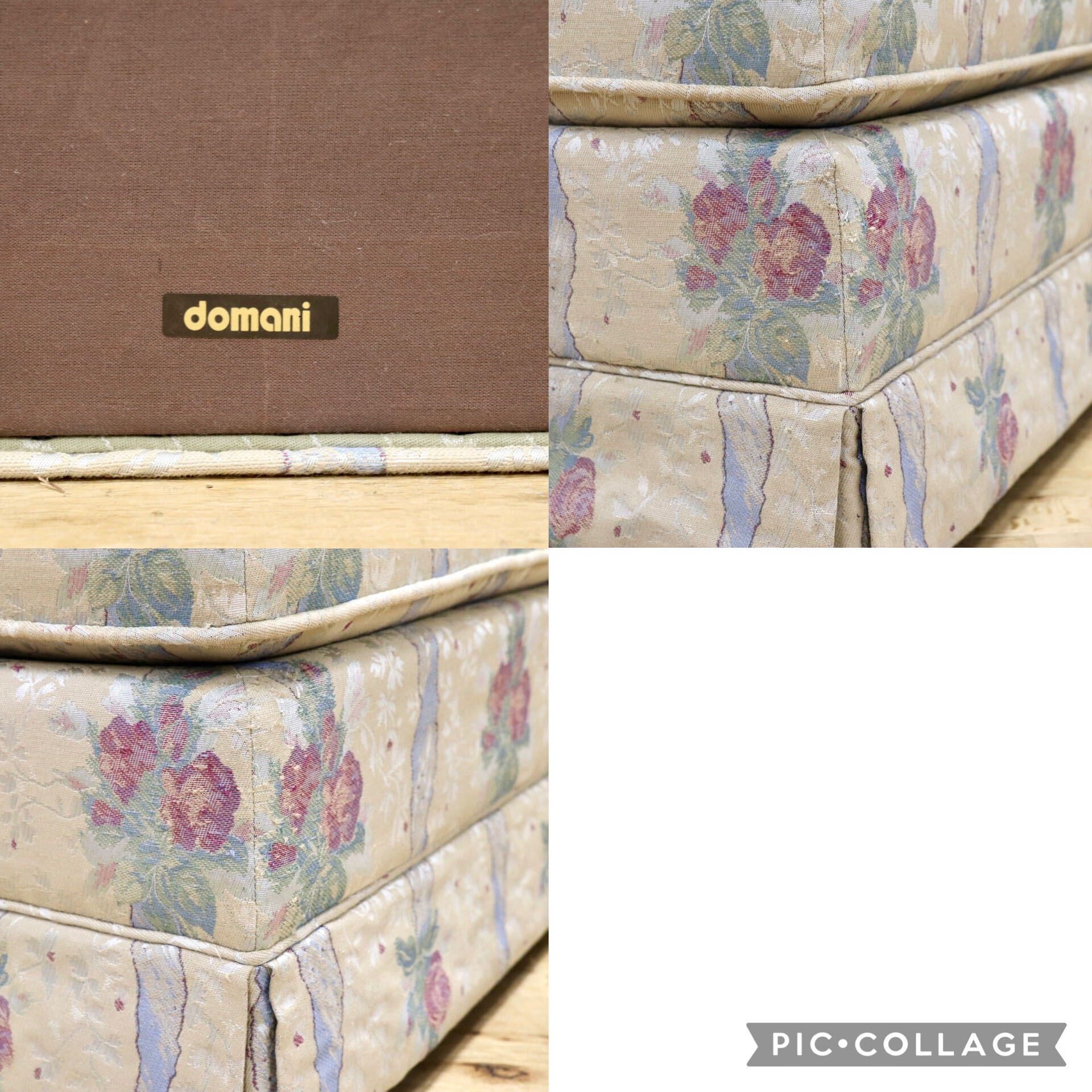 GMJS259E○domani / ドマーニ Louis XV ルイ15世 スツール オットマン ローチェア 西洋 アンティーク カリモク最高峰 定価約11万円
