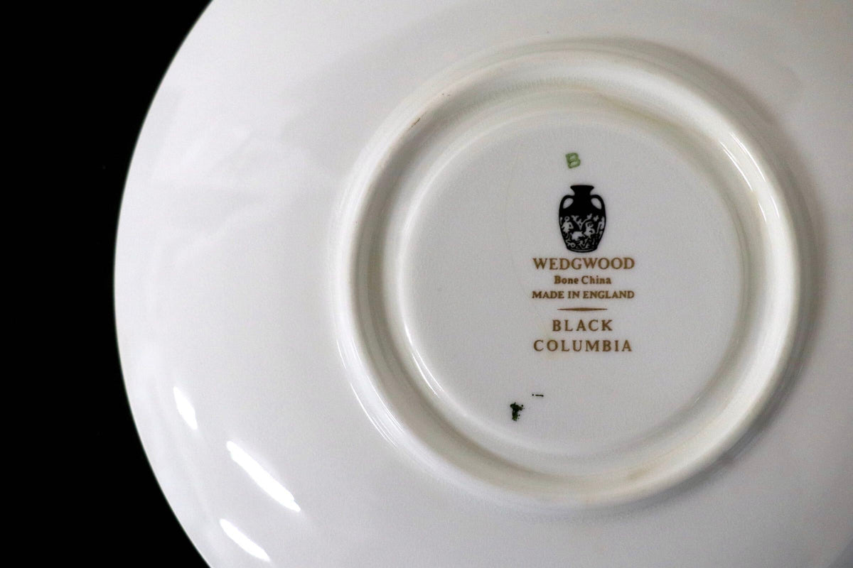 GMJH332AS◯WEDGWOOD / ウェッジウッド COLUMBIA BLACK コロンビアブラック 黒壺 プレート ソーサー ヴィンテージ 廃盤 稀少