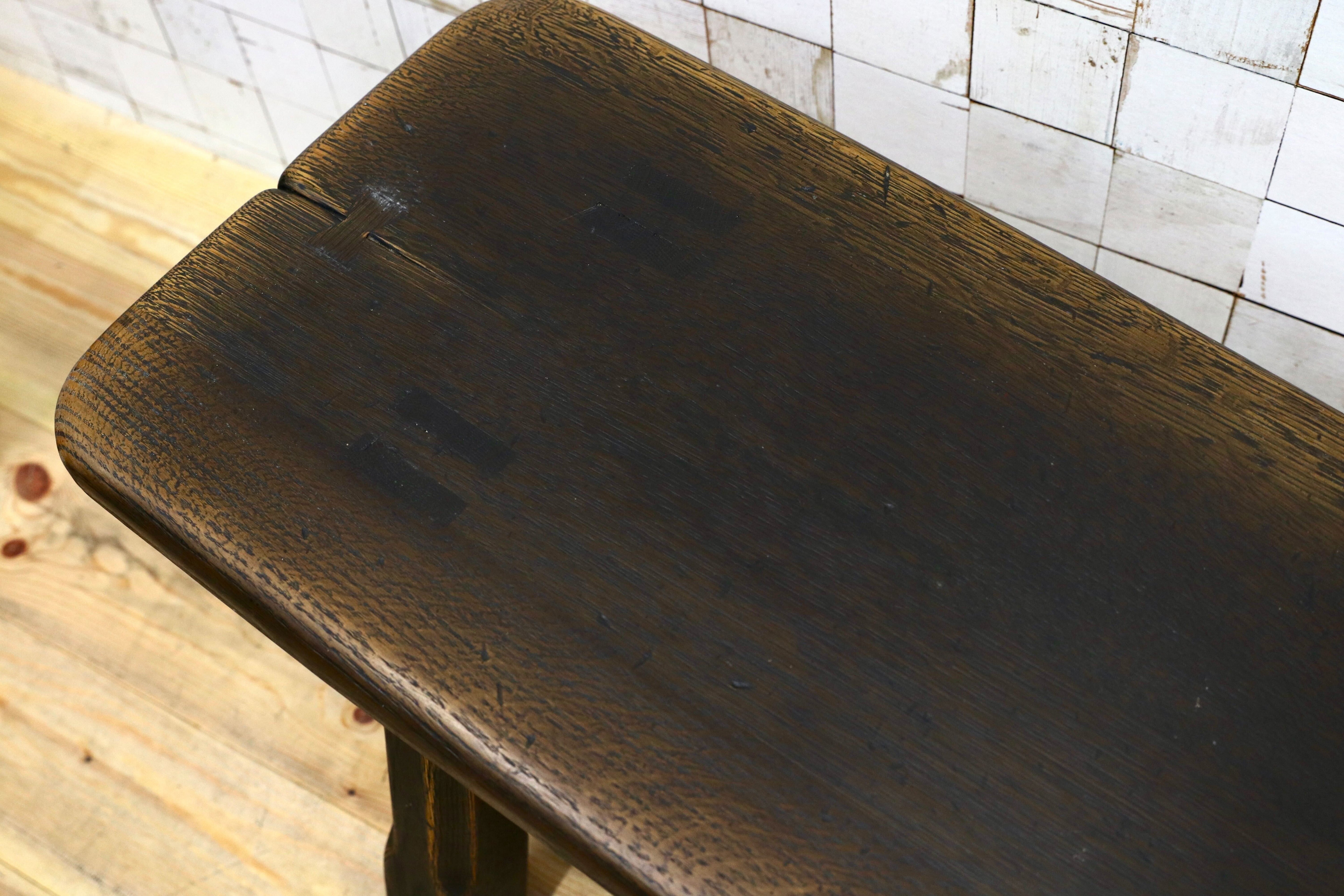 GMIK579○飛騨産業 / HIDA キツツキ PROVINCIAL プロヴィンシャル トリッスルベンチ ダイニングチェア ベンチ オーク無垢材 定価約26.2万