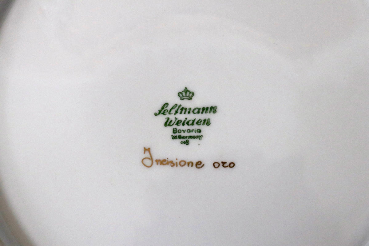 GMJH332AT○Seltmann Weiden / ゼルトマン・ヴァイデン Fragonard フラゴナール インシジオーネ・オーロ 飾り皿 プレート ドイツ製 西洋