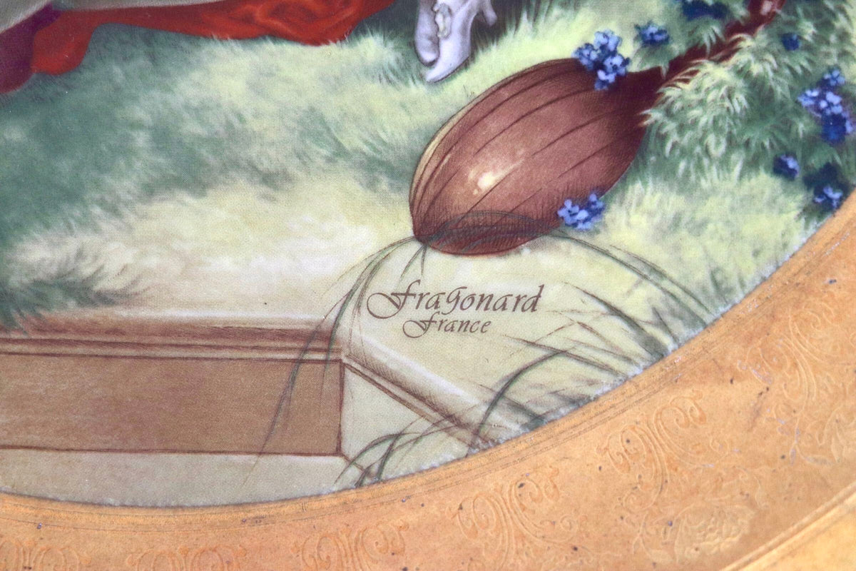 GMJH332AT○Seltmann Weiden / ゼルトマン・ヴァイデン Fragonard フラゴナール インシジオーネ・オーロ 飾り皿 プレート ドイツ製 西洋
