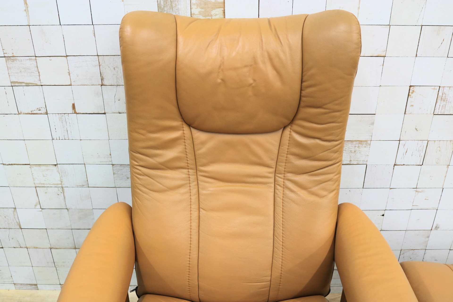 GMJK24〇EKORNES / エコーネス ストレスレス リクライニングチェア パーソナルチェア オットマン 北欧 ノルウェー 本革