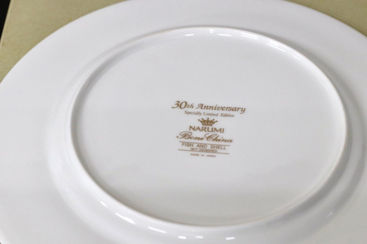 GMJO136B○NARUMI / ナルミ FISH AND SHELL フィッシュ＆シェル 30周年記念 限定プレート ボーンチャイナ Cathy Hardwick 日本製 希少
