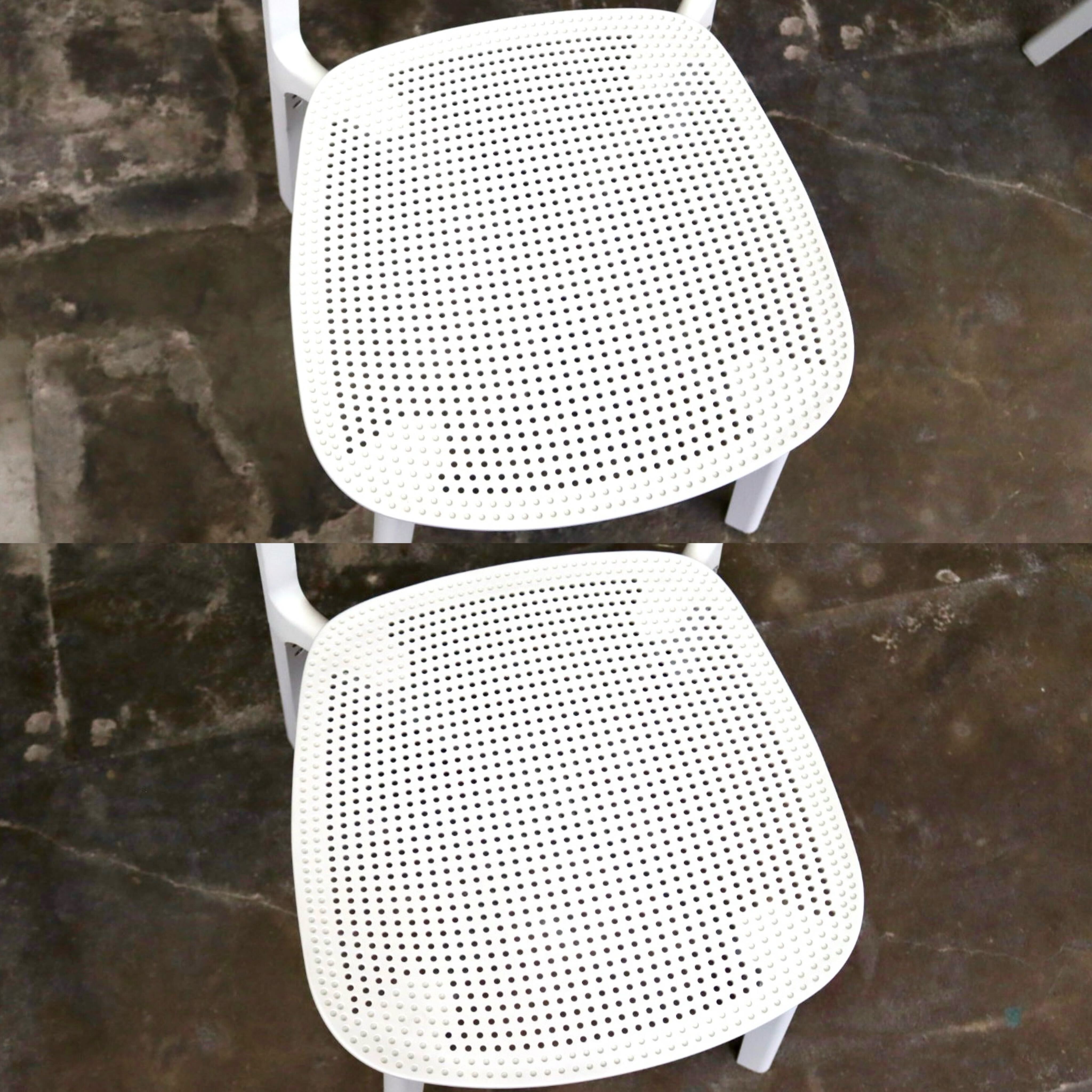 GMIS275J○KRISTALIA / クリスタリア COLANDER ダイニングチェア 椅子 2脚セット スタッキング モダン イタリア 白 展示品 定価約10万
