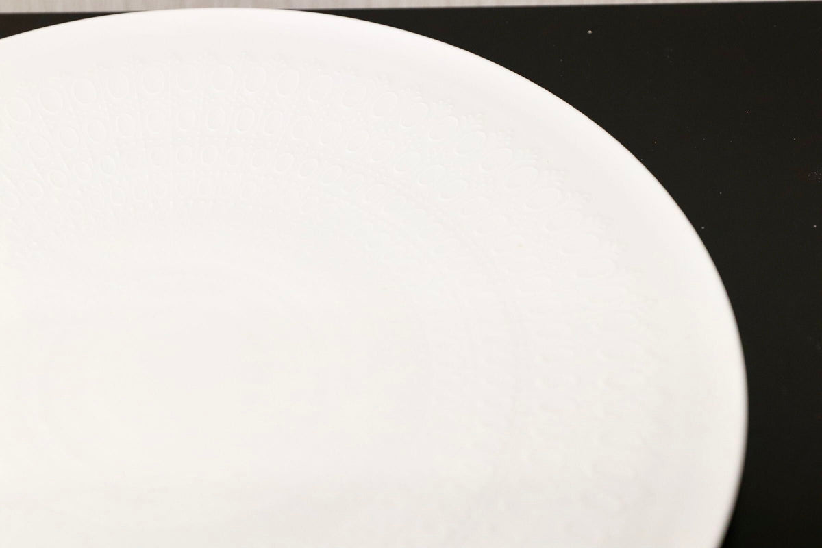 GMJO136E○Rosenthal / ローゼンタール Romanze White ロマンスホワイト 33cm 大皿 Bjrn Wiinblad ビョルン・ヴィンブラッド ドイツ製