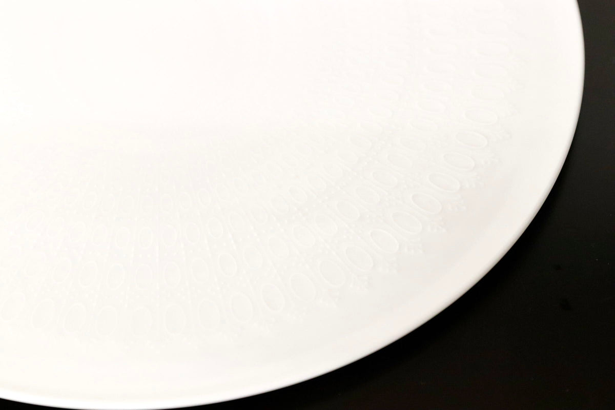 GMJO136E○Rosenthal / ローゼンタール Romanze White ロマンスホワイト 33cm 大皿 Bjrn Wiinblad ビョルン・ヴィンブラッド ドイツ製