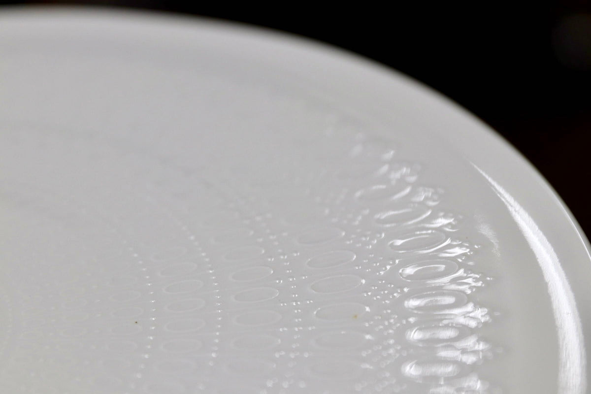 GMJO136E○Rosenthal / ローゼンタール Romanze White ロマンスホワイト 33cm 大皿 Bjrn Wiinblad ビョルン・ヴィンブラッド ドイツ製