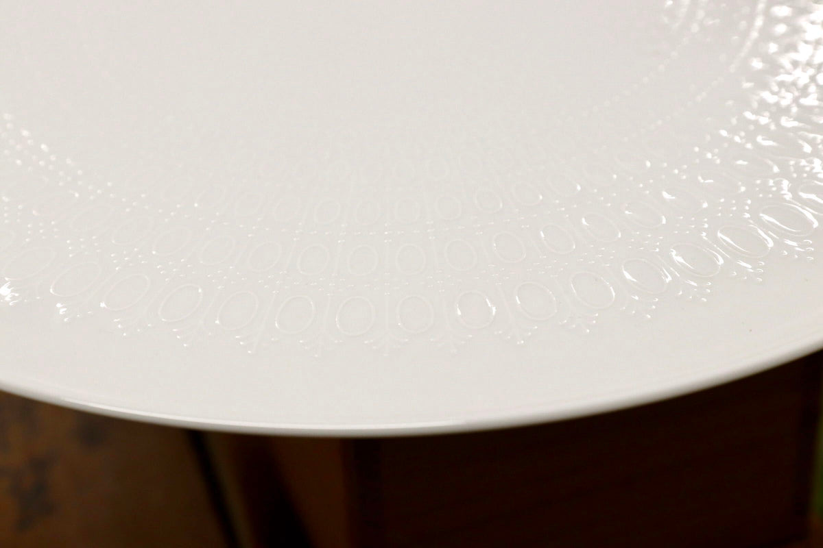 GMJO136E○Rosenthal / ローゼンタール Romanze White ロマンスホワイト 33cm 大皿 Bjrn Wiinblad ビョルン・ヴィンブラッド ドイツ製