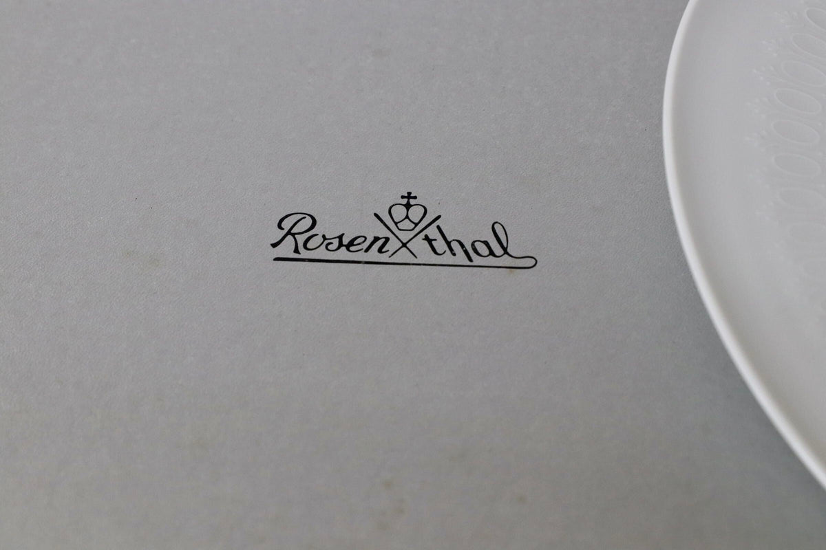 GMJO136E○Rosenthal / ローゼンタール Romanze White ロマンスホワイト 33cm 大皿 Bjrn Wiinblad ビョルン・ヴィンブラッド ドイツ製