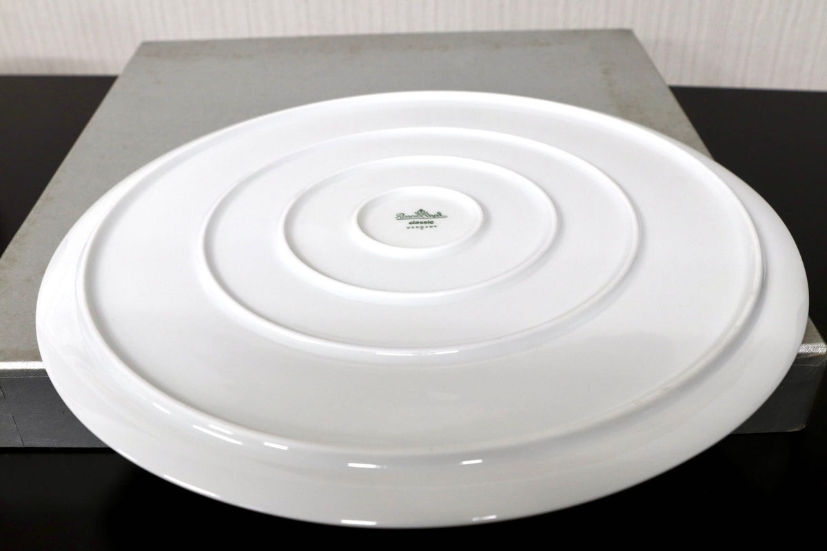 GMJO136E○Rosenthal / ローゼンタール Romanze White ロマンスホワイト 33cm 大皿 Bjrn Wiinblad ビョルン・ヴィンブラッド ドイツ製