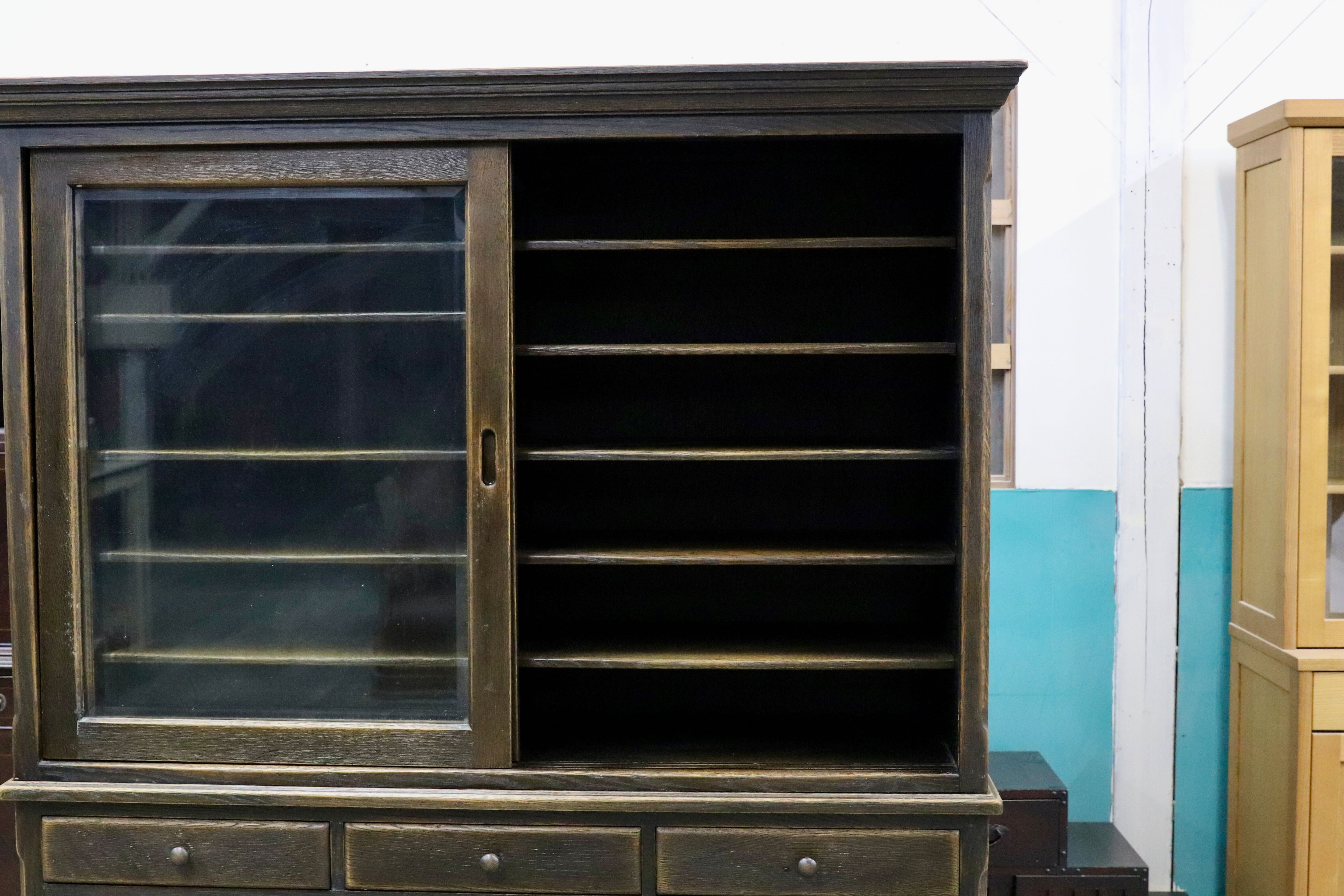 GMIK579○飛騨産業 / HIDA キツツキ PROVINCIAL プロヴィンシャル 食器棚 水屋棚 キッチンボード 最高級 廃番 楢無垢材 約90万 稀少