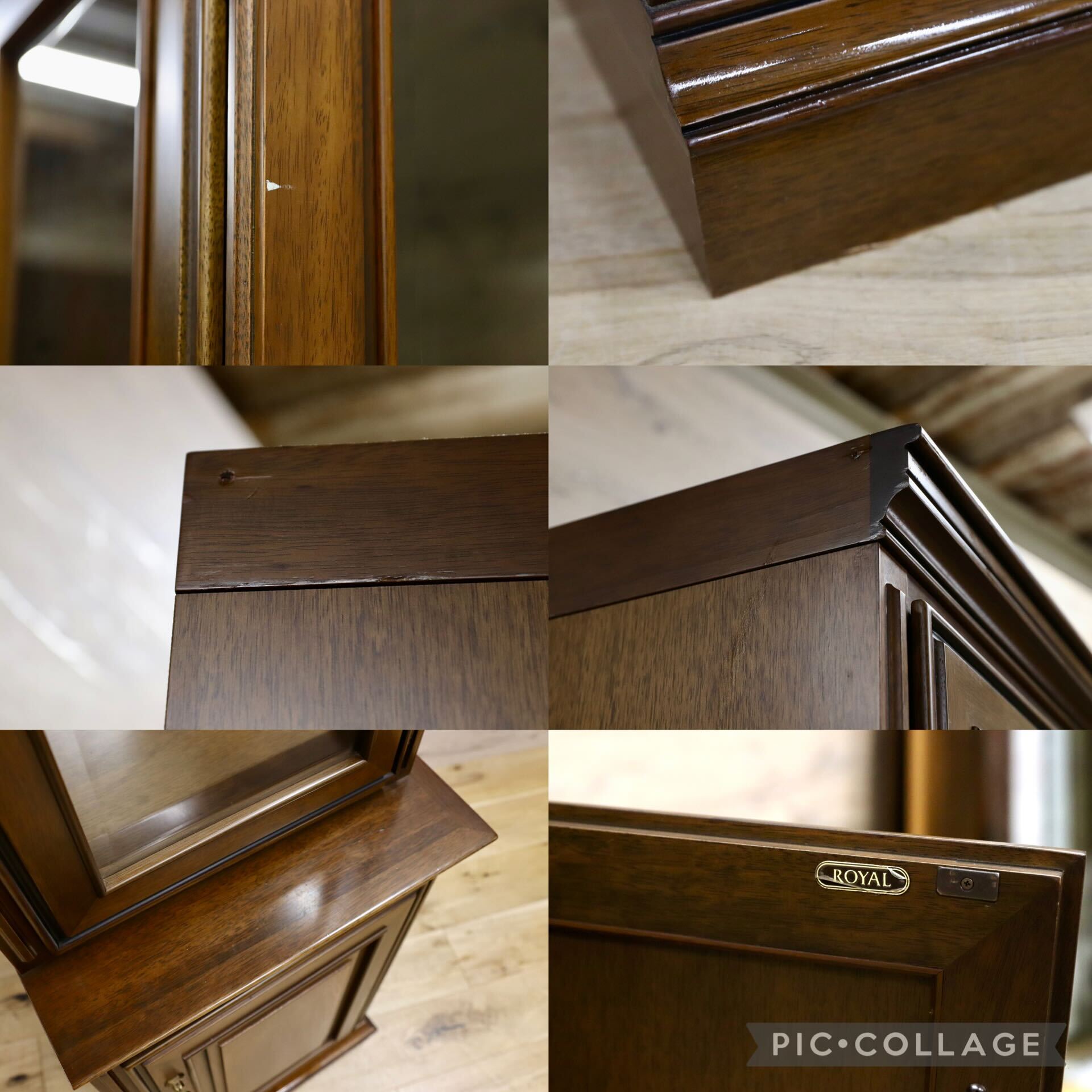GMIK524○maruni / マルニ ROYAL ロイヤル スリムキャビネット 飾り棚 キュリオ クラシック 国産家具 高級家具