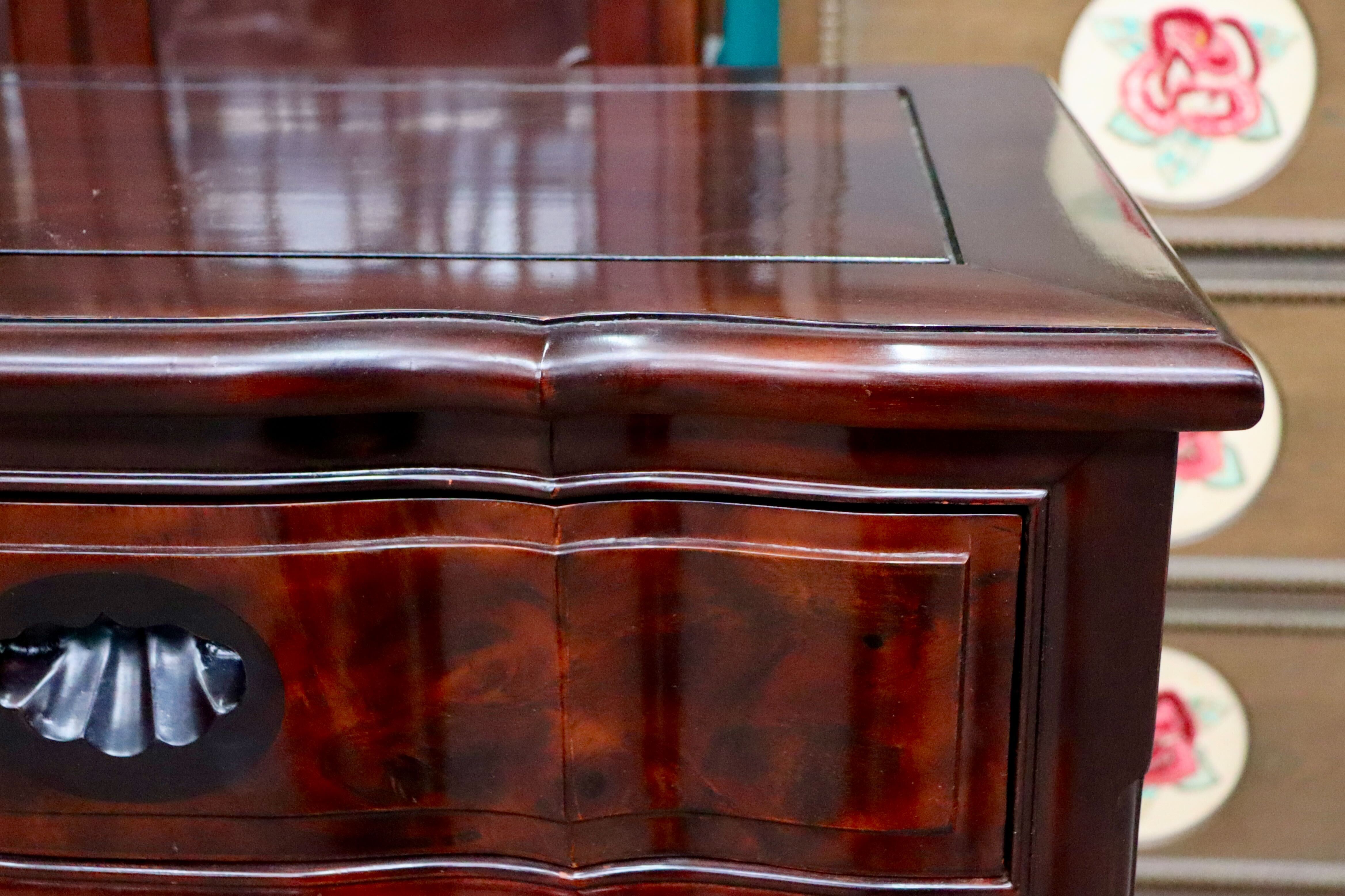 GMIS511○西洋 5段チェスト サイドチェスト 花梨 彫刻 引き出し 猫脚 収納家具 木製 ヨーロピアン クラシック レトロ