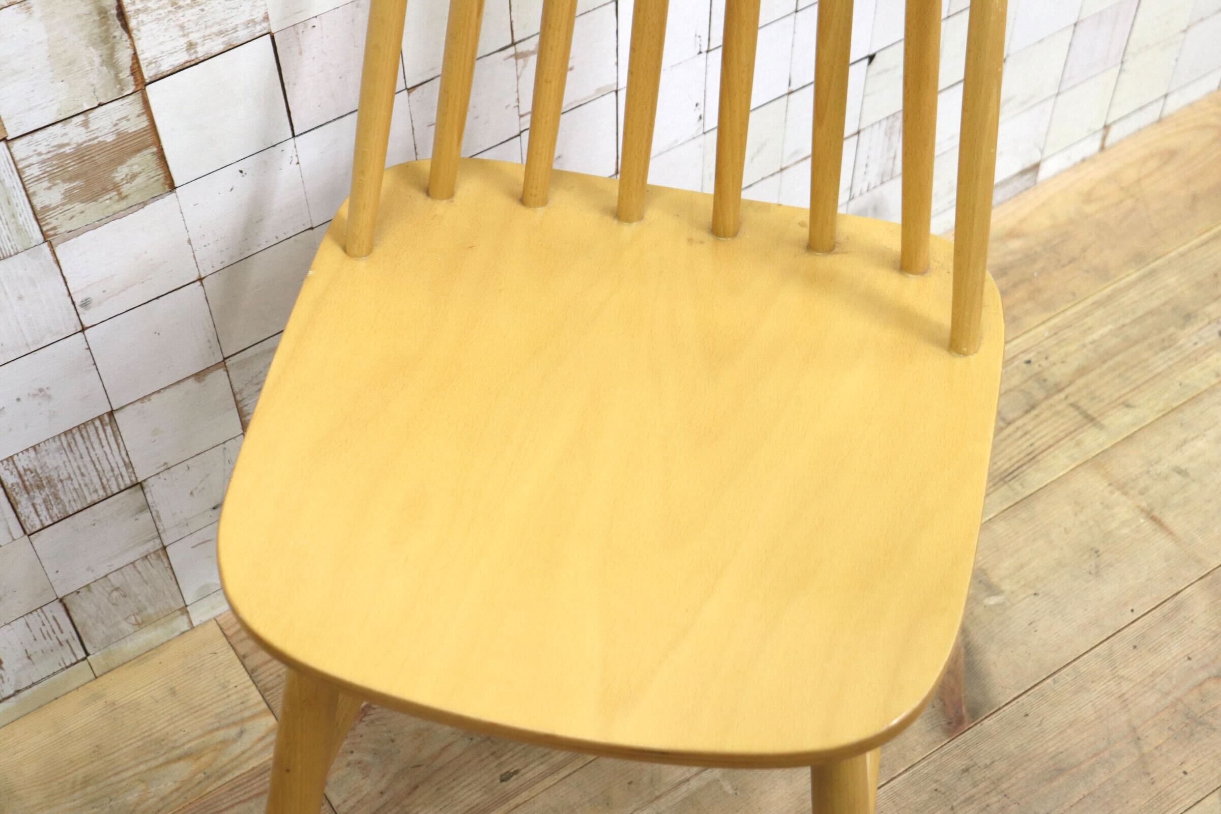 GMIH499E〇北欧スタイル ウィンザーチェア 2脚セットダイニングチェア 木製 ナチュラル スピンドルバック