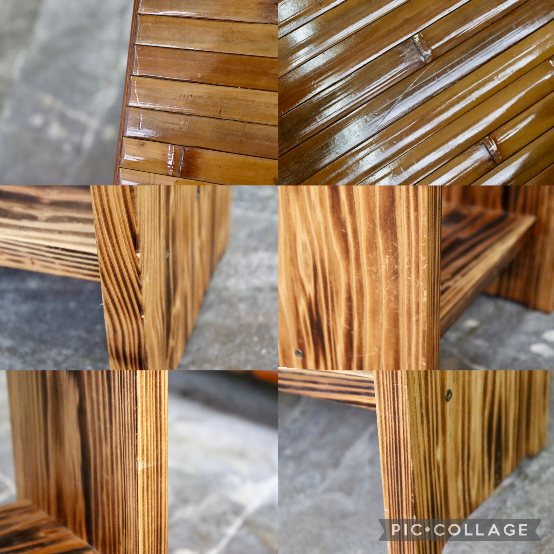 GMJK129A○梅里竹芸 Umezato Bamboo Craft 竹家具 スツール 花台 ディスプレイラック 工芸品 バンブー 宮崎 高級 健康椅子
