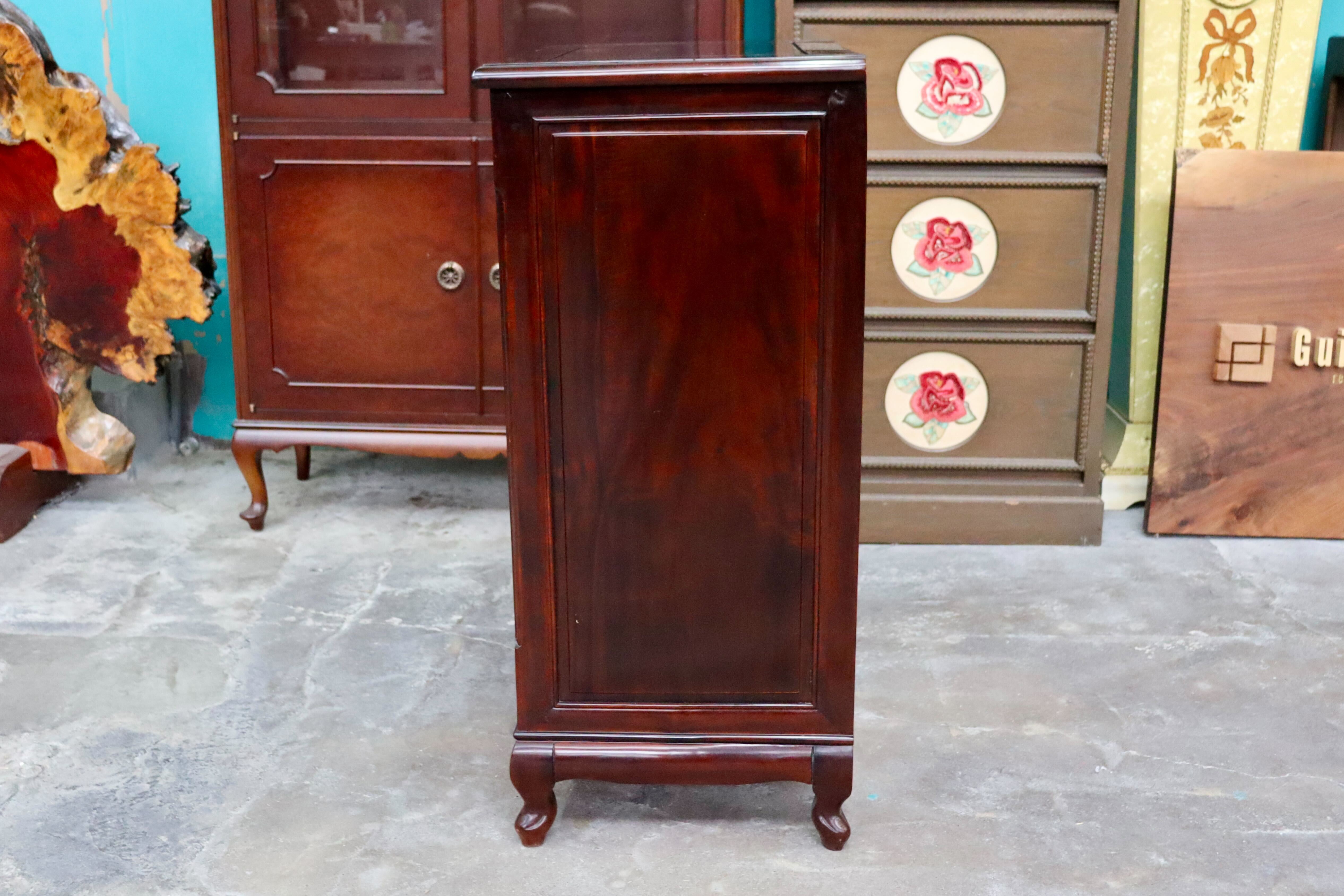 GMIS511○西洋 5段チェスト サイドチェスト 花梨 彫刻 引き出し 猫脚 収納家具 木製 ヨーロピアン クラシック レトロ