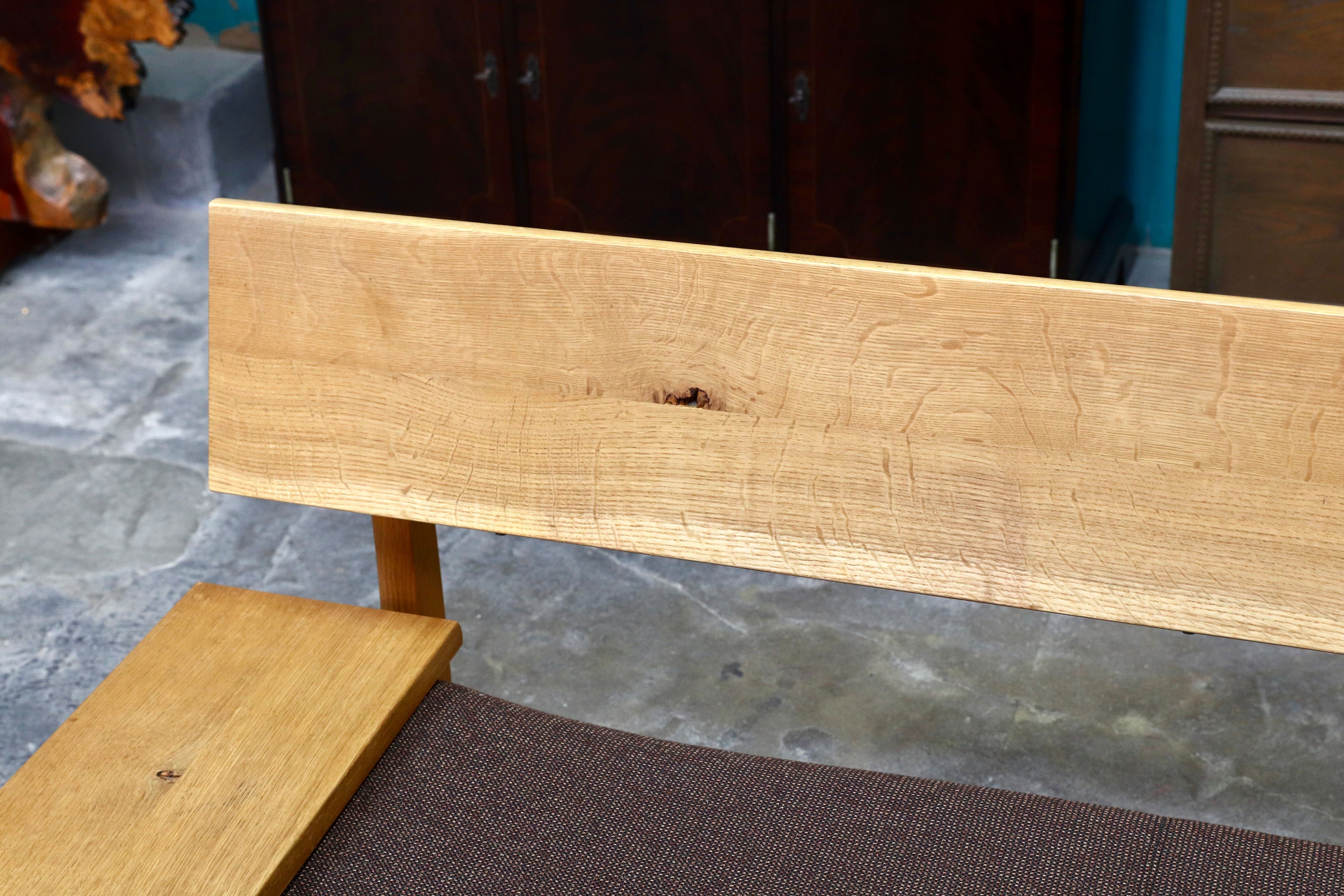 GMIK612B○飛騨産業 / HIDA キツツキ 森のとこば 2人掛けソファ ラブソファ オーク無垢材 長椅子 IDC大塚家具 節入り 約33万