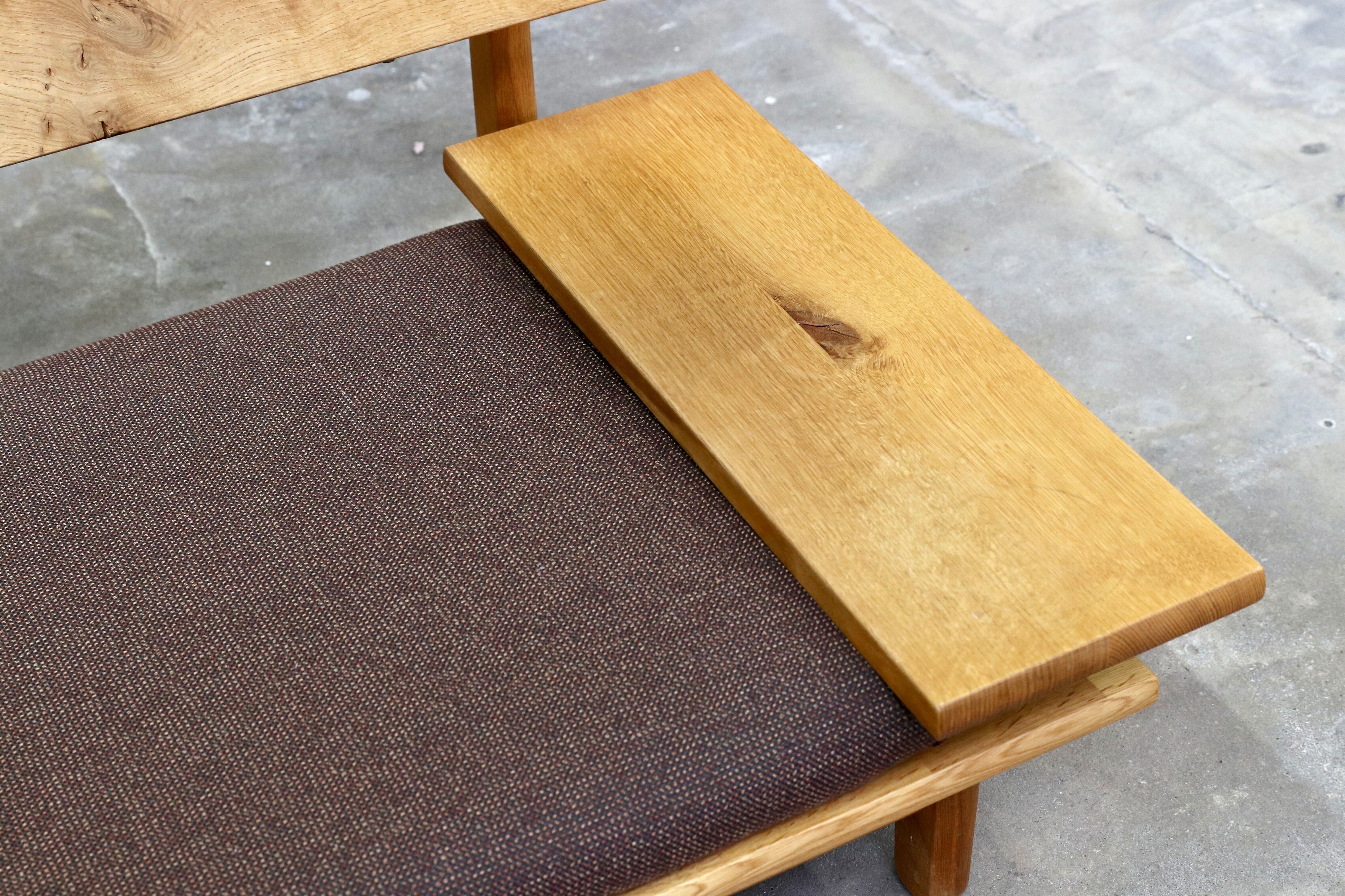 GMIK612B○飛騨産業 / HIDA キツツキ 森のとこば 2人掛けソファ ラブソファ オーク無垢材 長椅子 IDC大塚家具 節入り 約33万