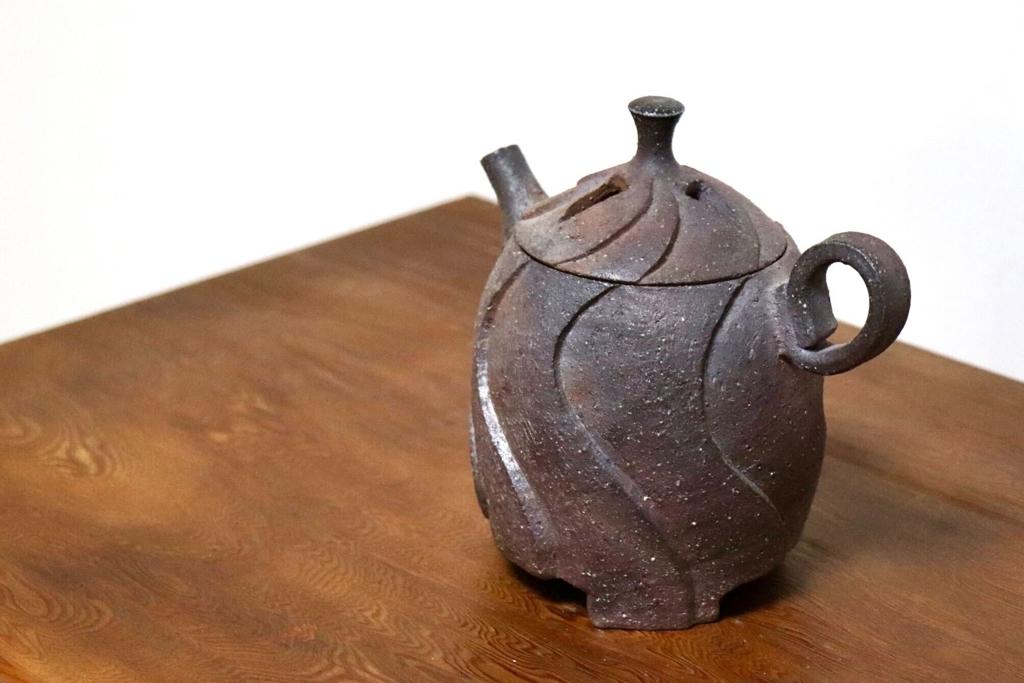 GMIO468◯市野悟窯 市野哲次 丹波焼 やきしめ香炉 陶器 丹波篠山 伝統工芸 未使用