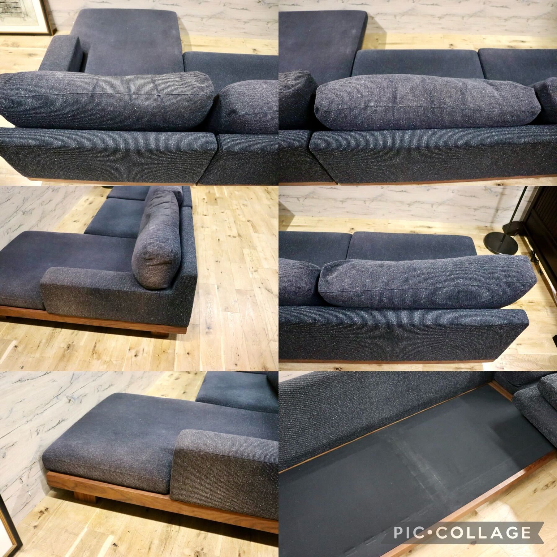 GMHK66○Masterwal / マスターウォール DANISH SOFA デニッシュソファ カウチソファ 北欧スタイル ウォールナット