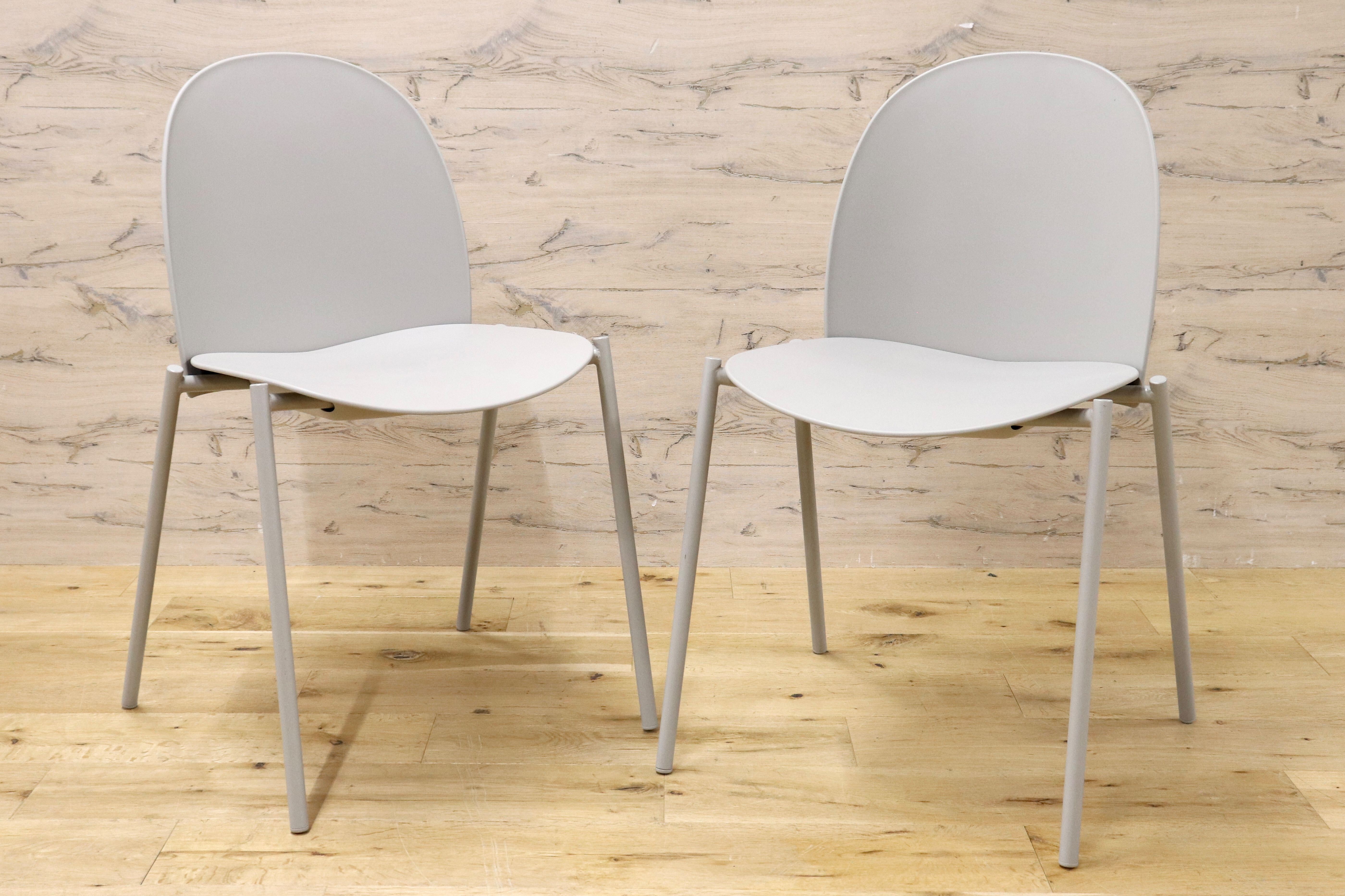 GMIK472A○enKAK meeting chair ワークチェア 2脚セット ダイニングチェア カフェ モダン 佐藤ナオキ アイリスチトセ 展示品