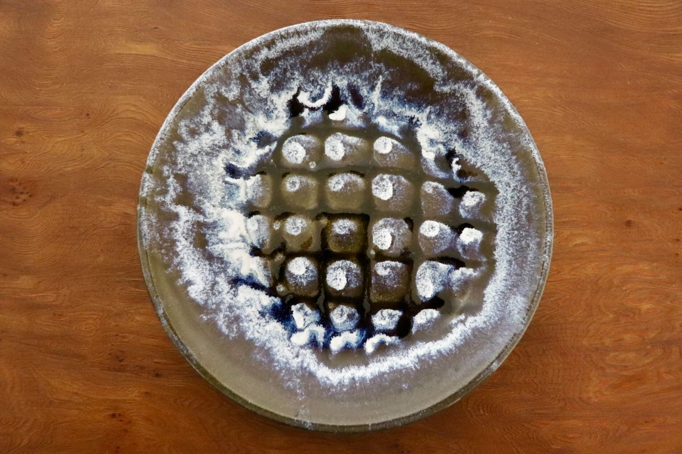 GMIO462B○千代市陶房 清水千代市 丹波焼 6寸皿 陶器 伝統工芸 未使用