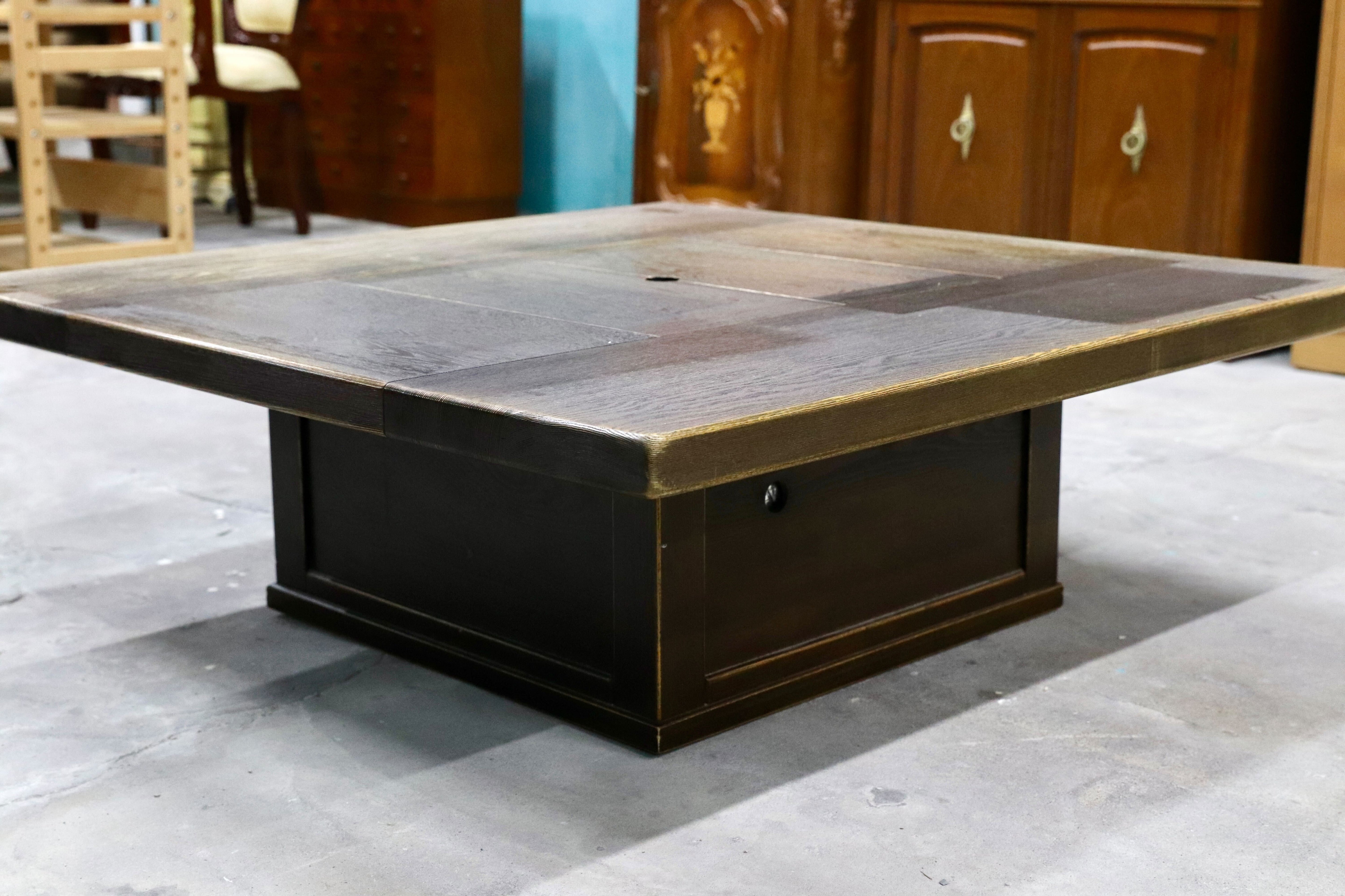 GMHH455○和モダン 民芸調 火鉢 ローテーブル センターテーブル リビングテーブル 和室 座敷 テーブル アンティーク 検）プロヴィンシャル