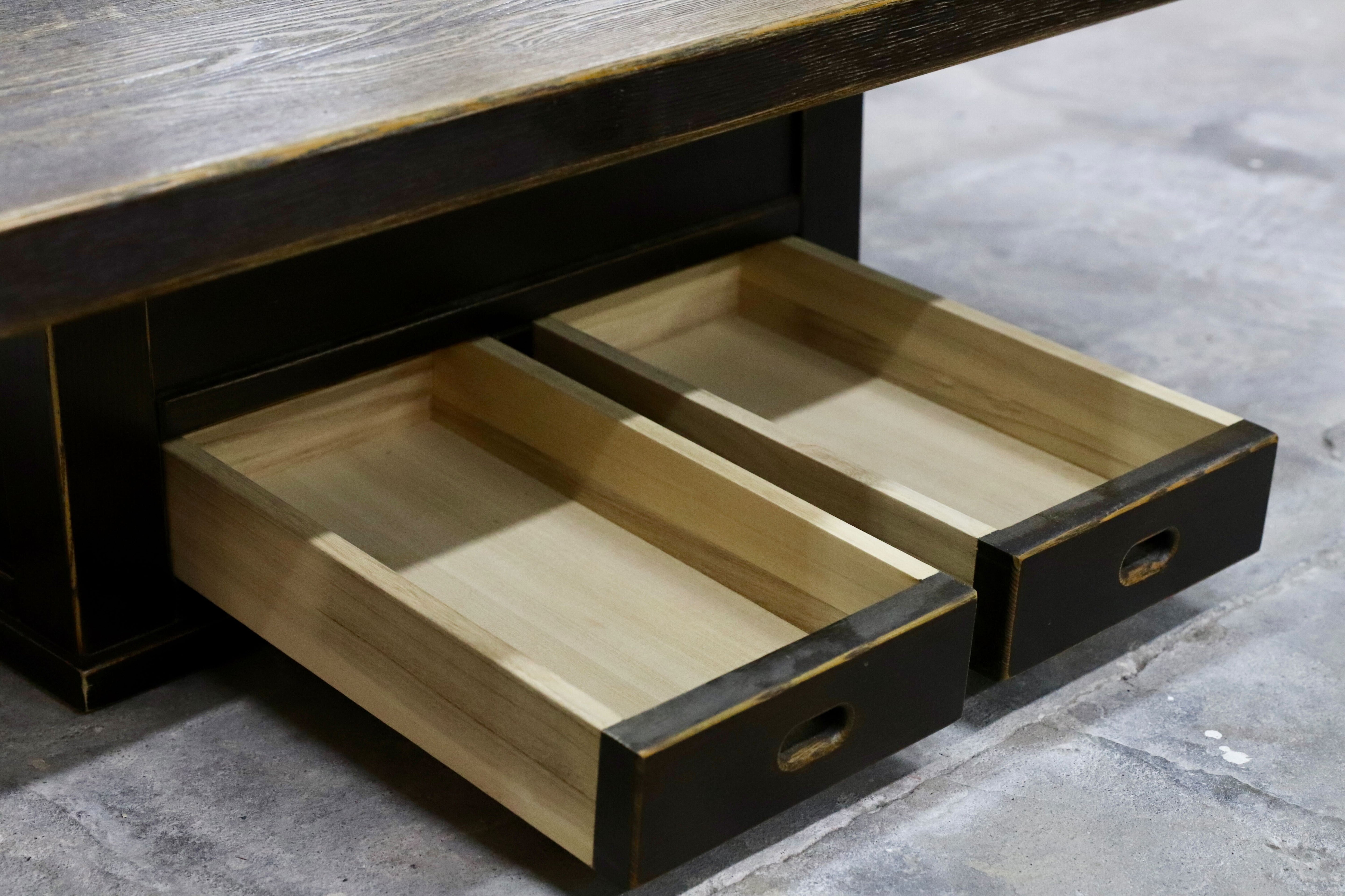 GMHH455○和モダン 民芸調 火鉢 ローテーブル センターテーブル リビングテーブル 和室 座敷 テーブル アンティーク 検）プロヴィンシャル