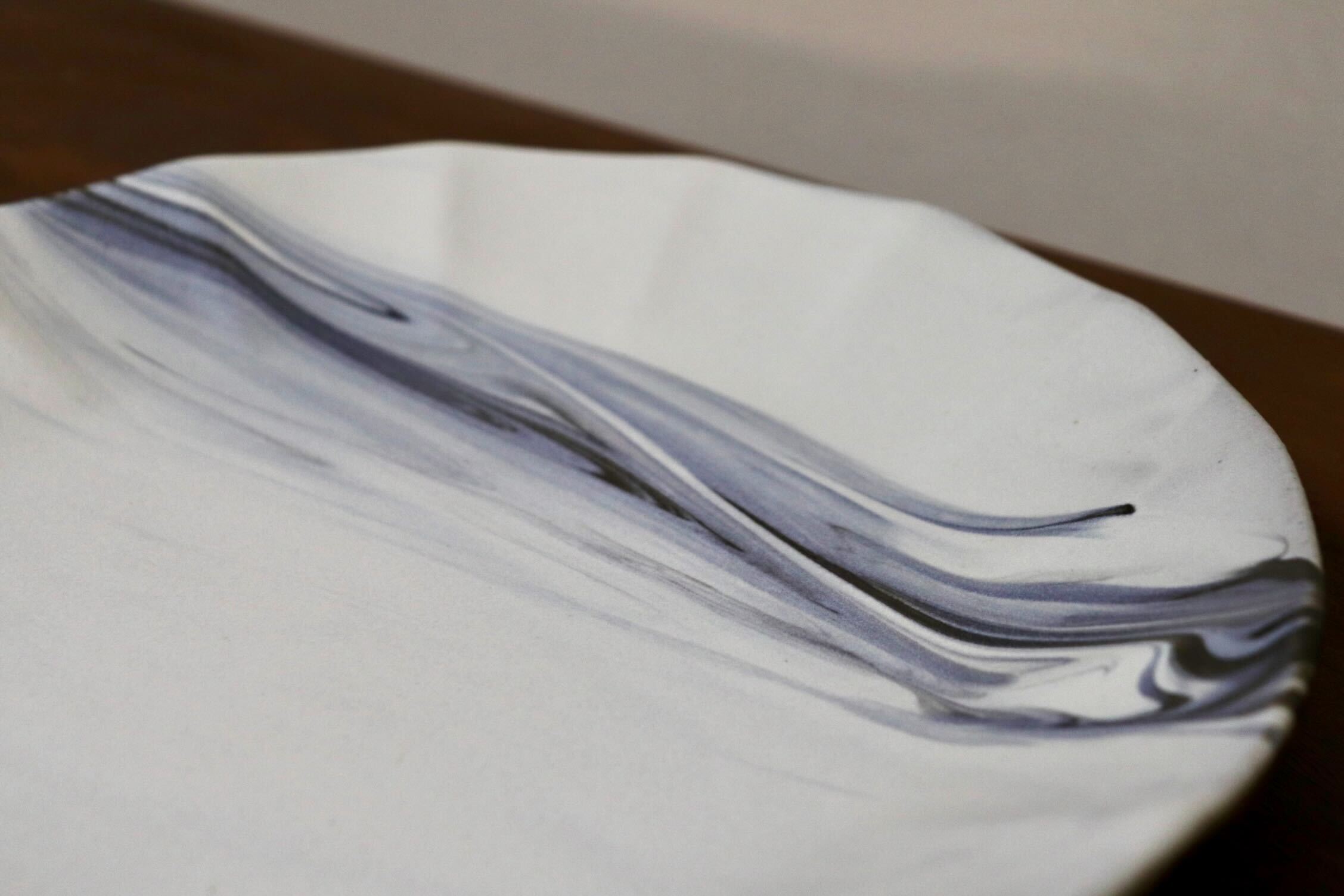 GMIO446B○千代市陶房 清水万佐年 丹波焼 8寸皿 伝統工芸 丹波篠山 陶器 未使用