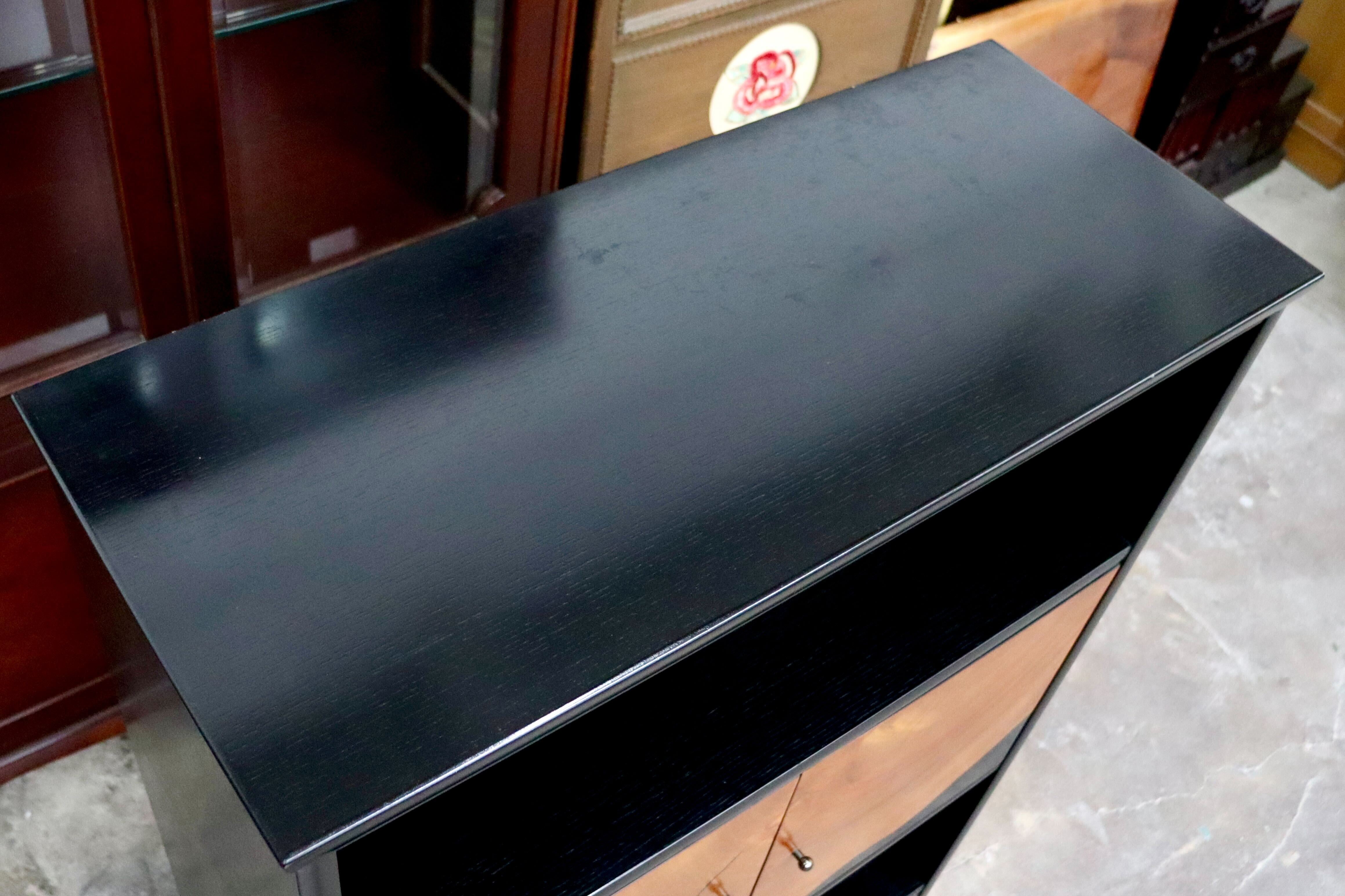 GMIH432○松岡漆工 キャビネット リビングボード 飾り棚 サイドボード 和家具 和モダン 希少 廃盤品 レトロ アンティーク