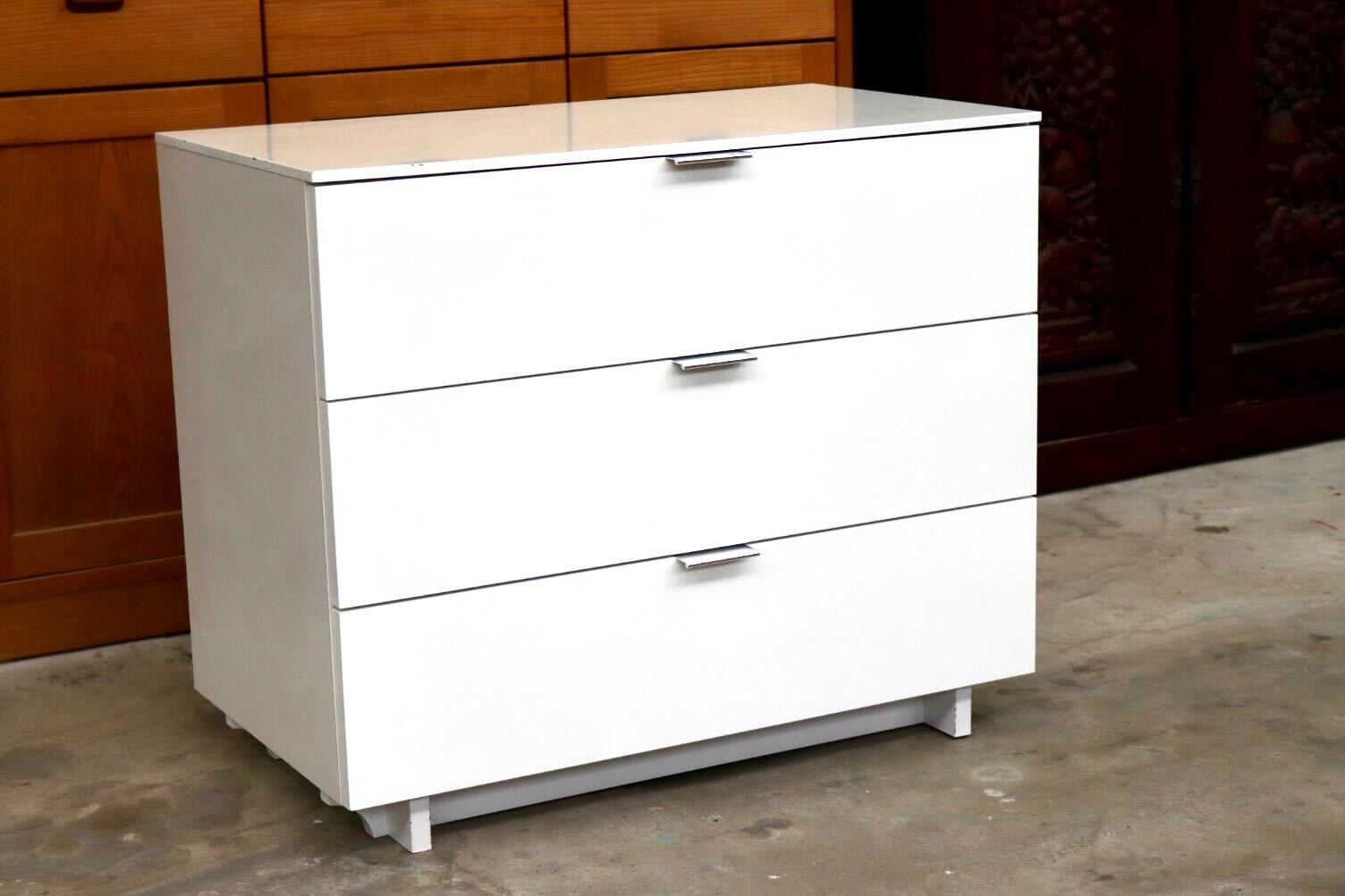 GMIK906A○CASA STYLE / カーサスタイル 3段チェスト キャビネット サイドボード 引き出し 収納家具 リビング モダン