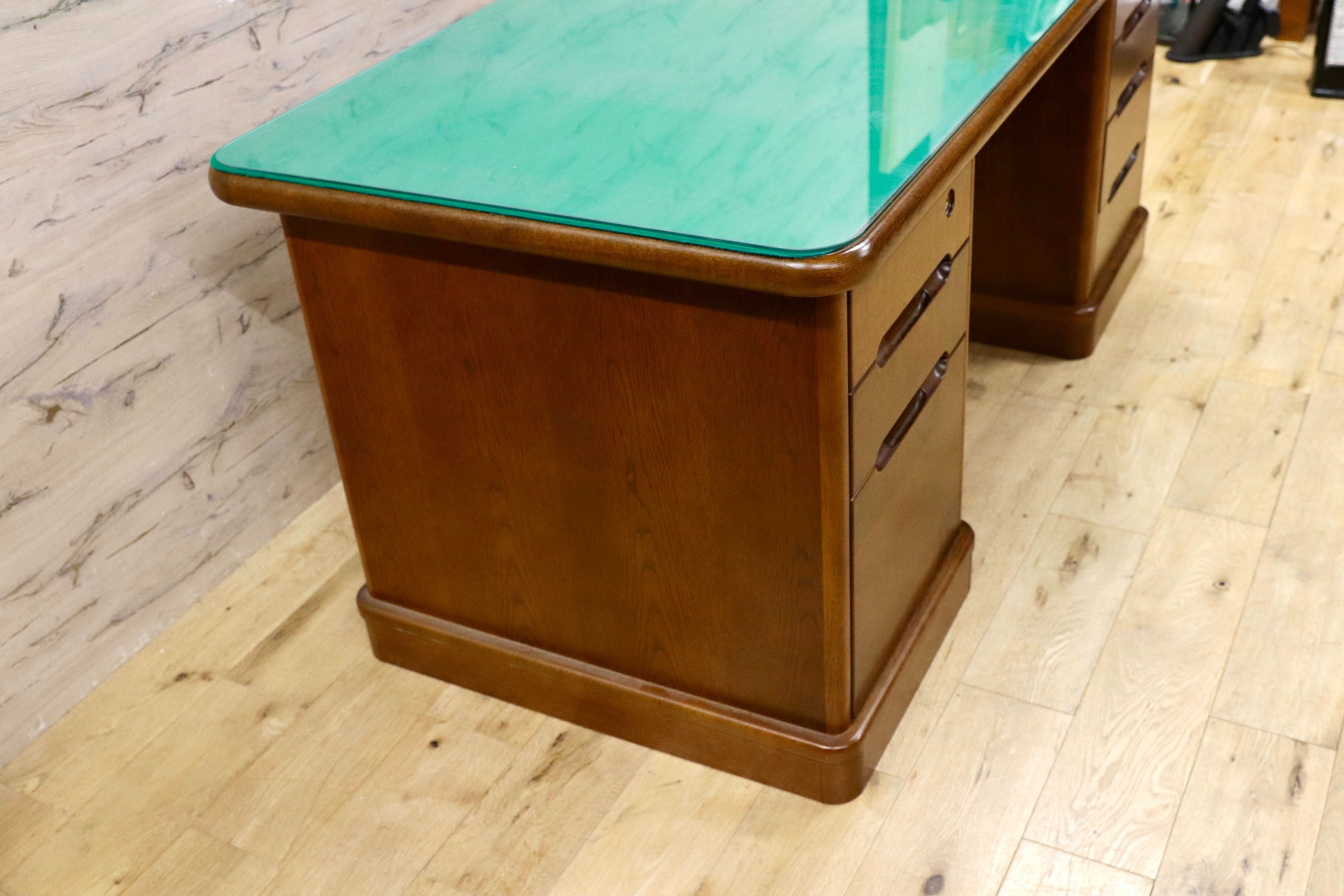 GMIK614○karimoku / カリモク コロニアル ヴィンテージ デスク 書斎机 学習机 オールドカントリー 両袖机 役員机 社長机 楢材 約20万