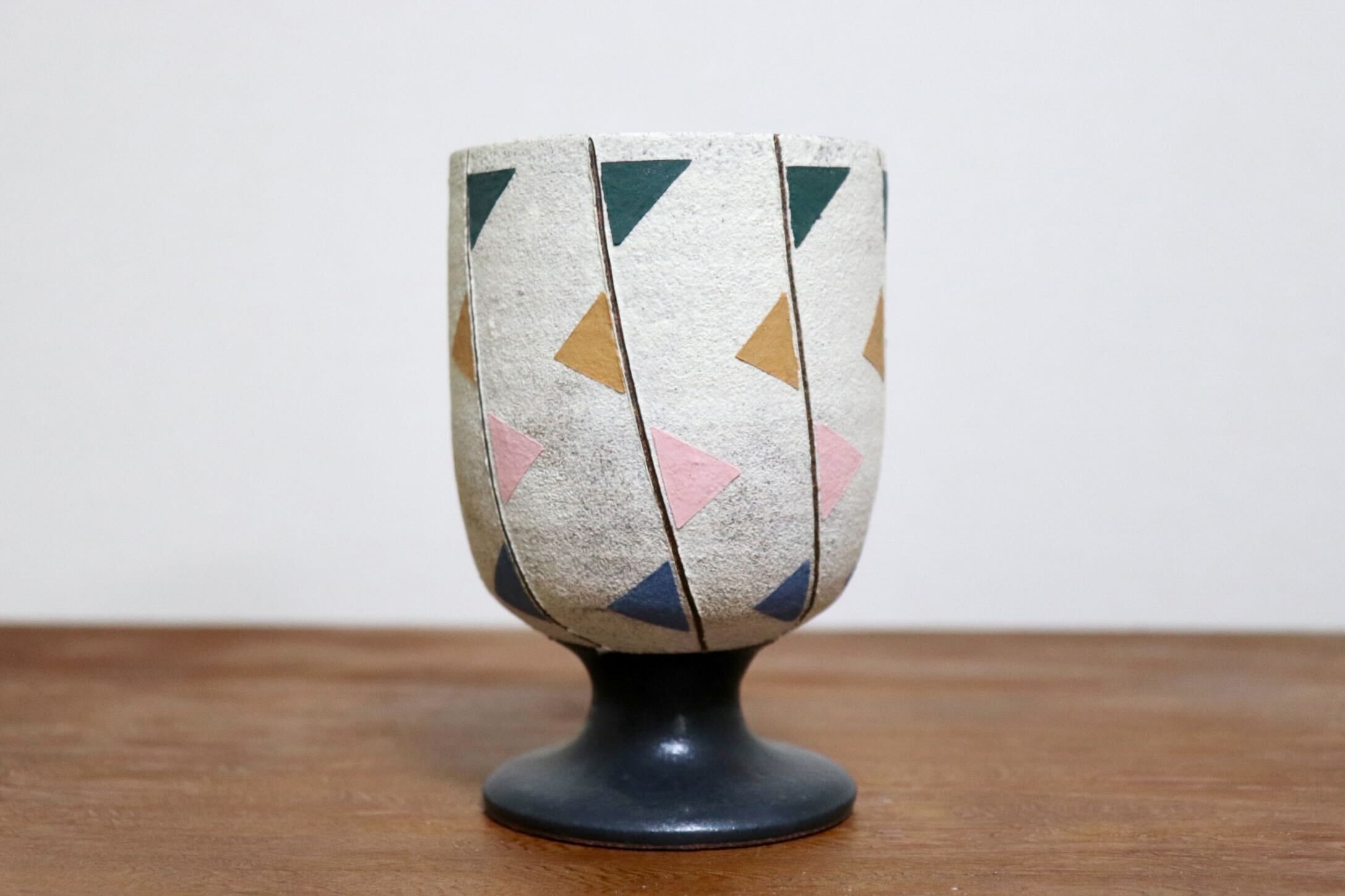 GMIO478A◯市野悟窯 市野哲次 丹波焼 ワインカップ 陶器 丹波篠山 伝統工芸 未使用