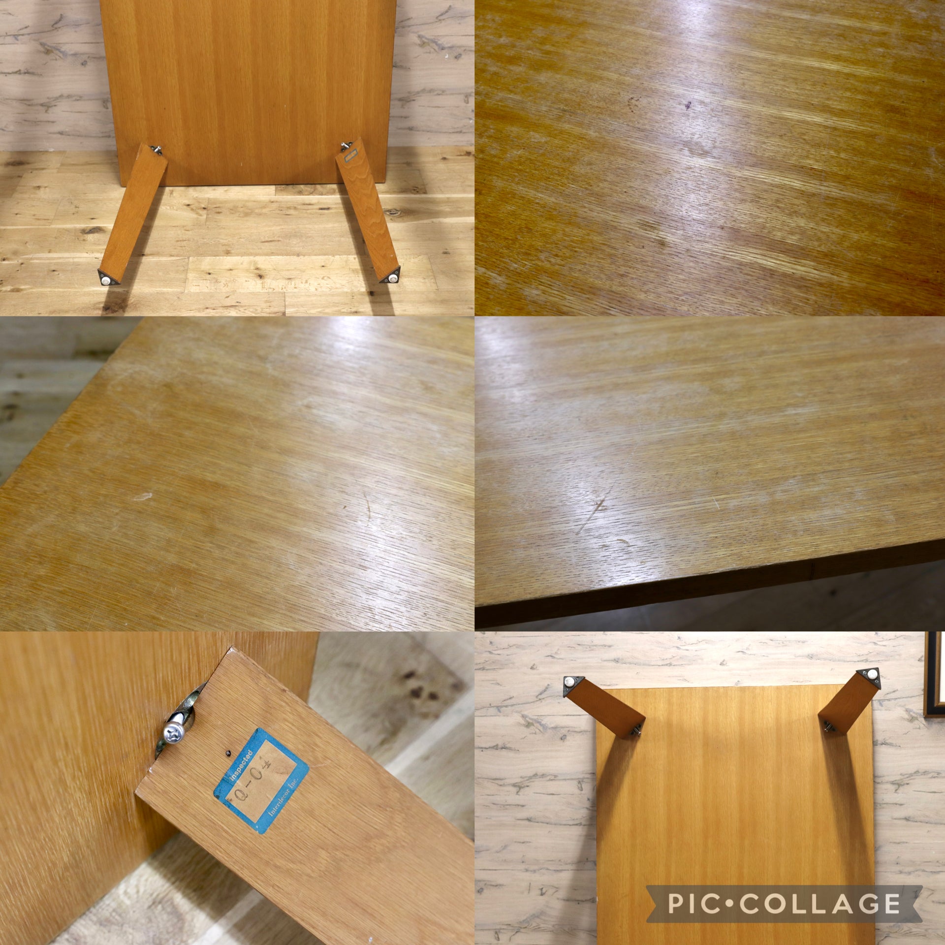 GMJH303○INTERDECOR / インターデコール MATRIX マトリクス ダイニングテーブル オーク突板 Cassina カッシーナ ヴィンテージ 稀少