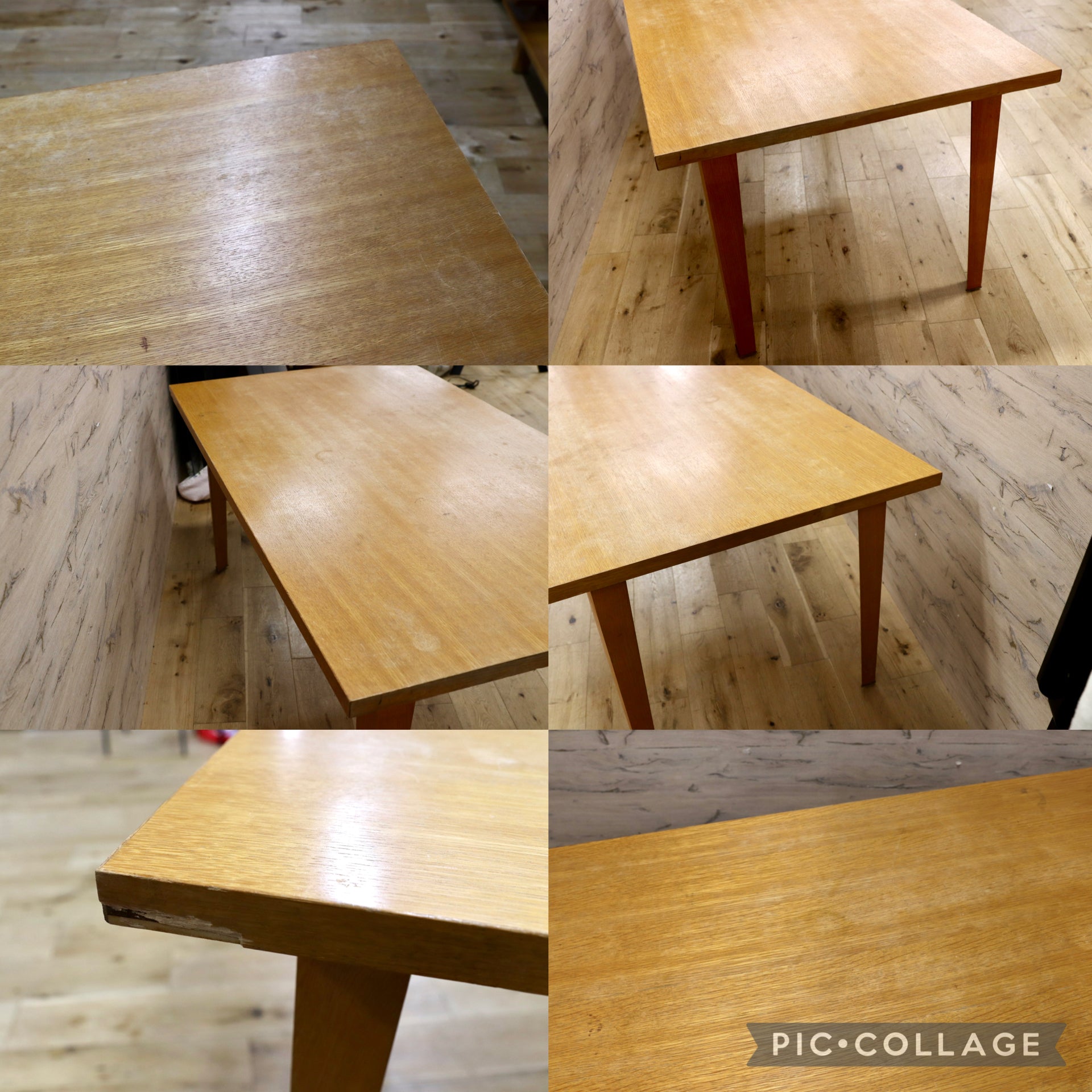GMJH303○INTERDECOR / インターデコール MATRIX マトリクス ダイニングテーブル オーク突板 Cassina カッシーナ ヴィンテージ 稀少