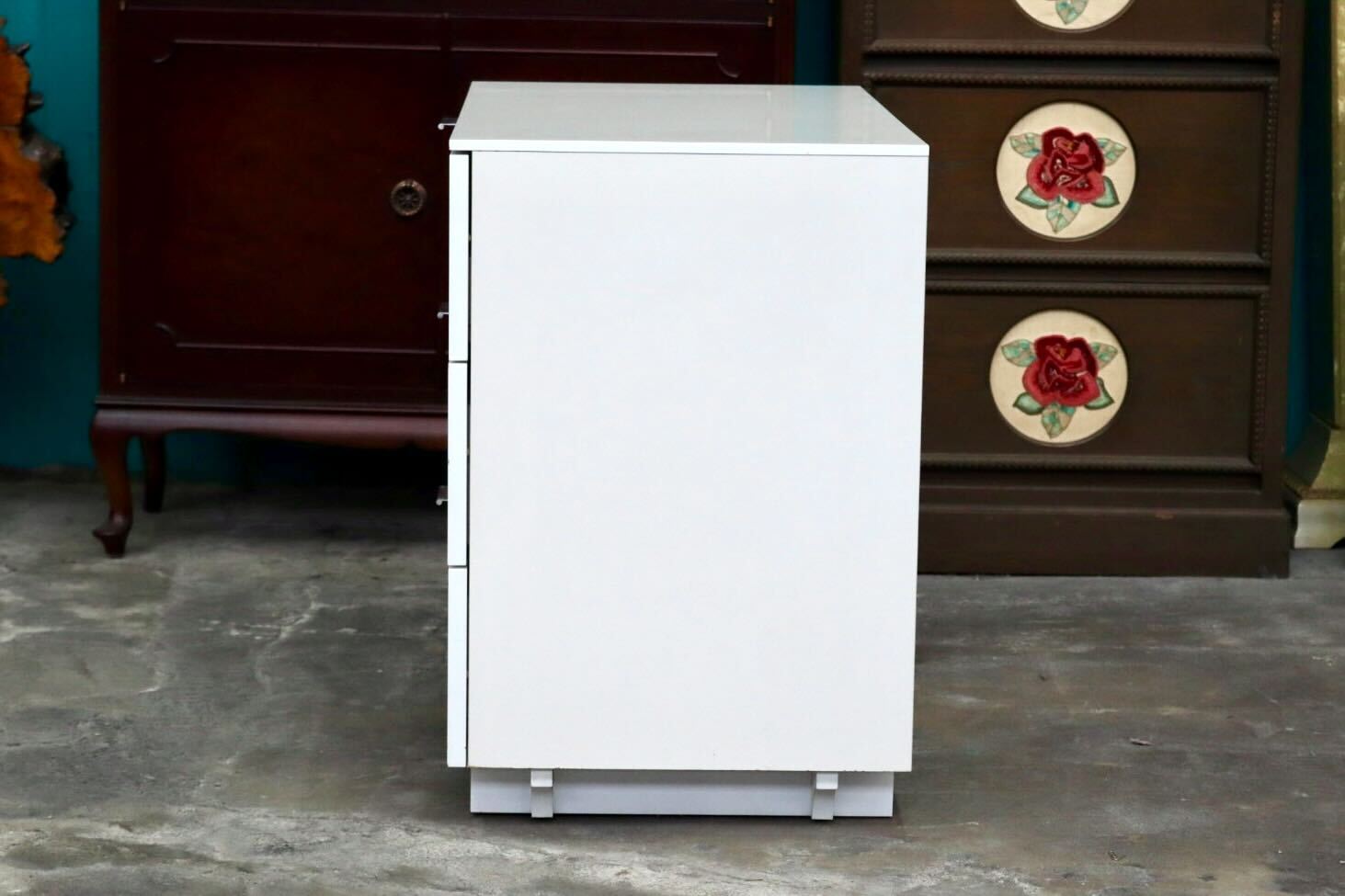 GMIK906B○CASA STYLE / カーサスタイル 3段チェスト キャビネット サイドボード 引き出し 収納家具 リビング モダン