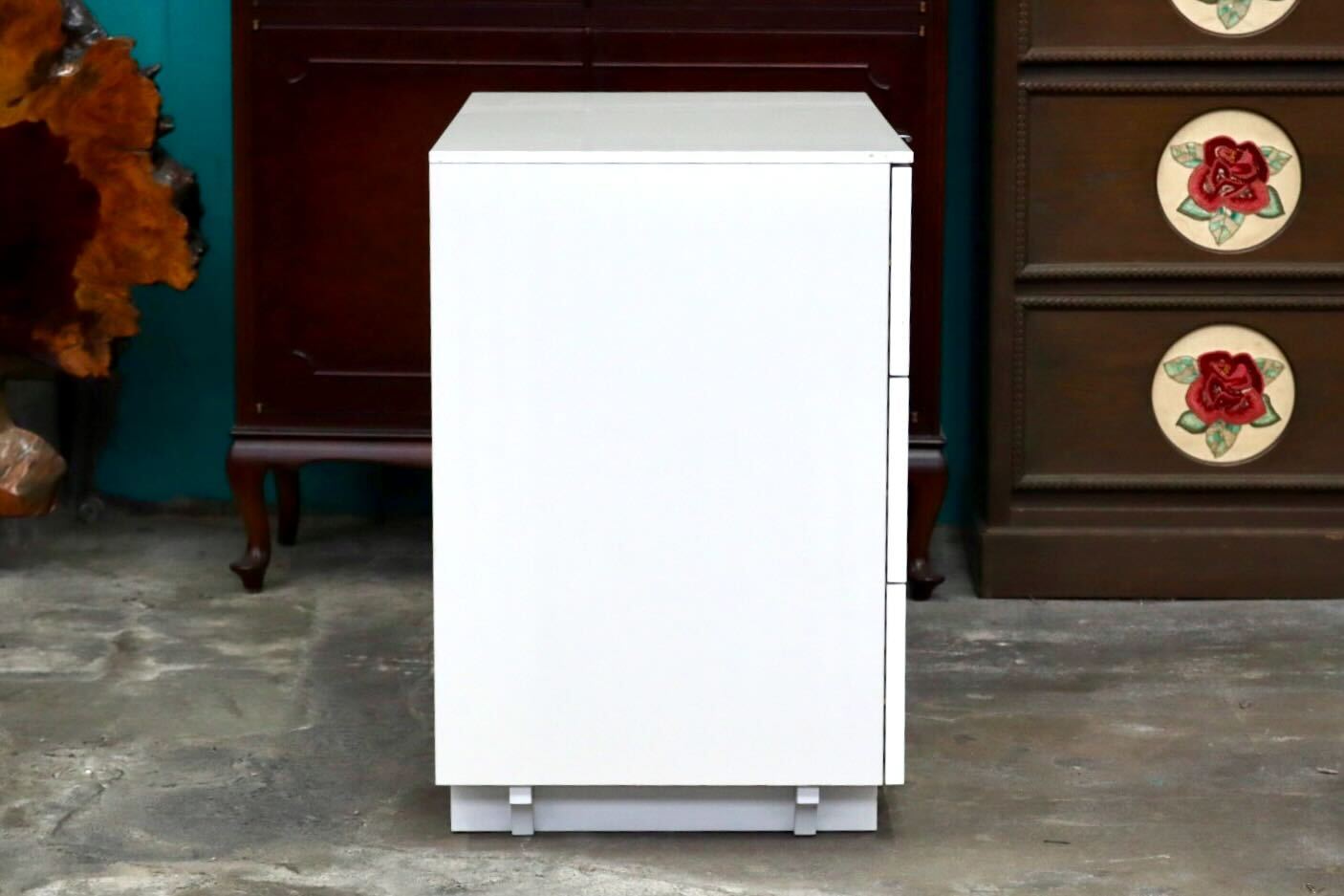 GMIK906B○CASA STYLE / カーサスタイル 3段チェスト キャビネット サイドボード 引き出し 収納家具 リビング モダン