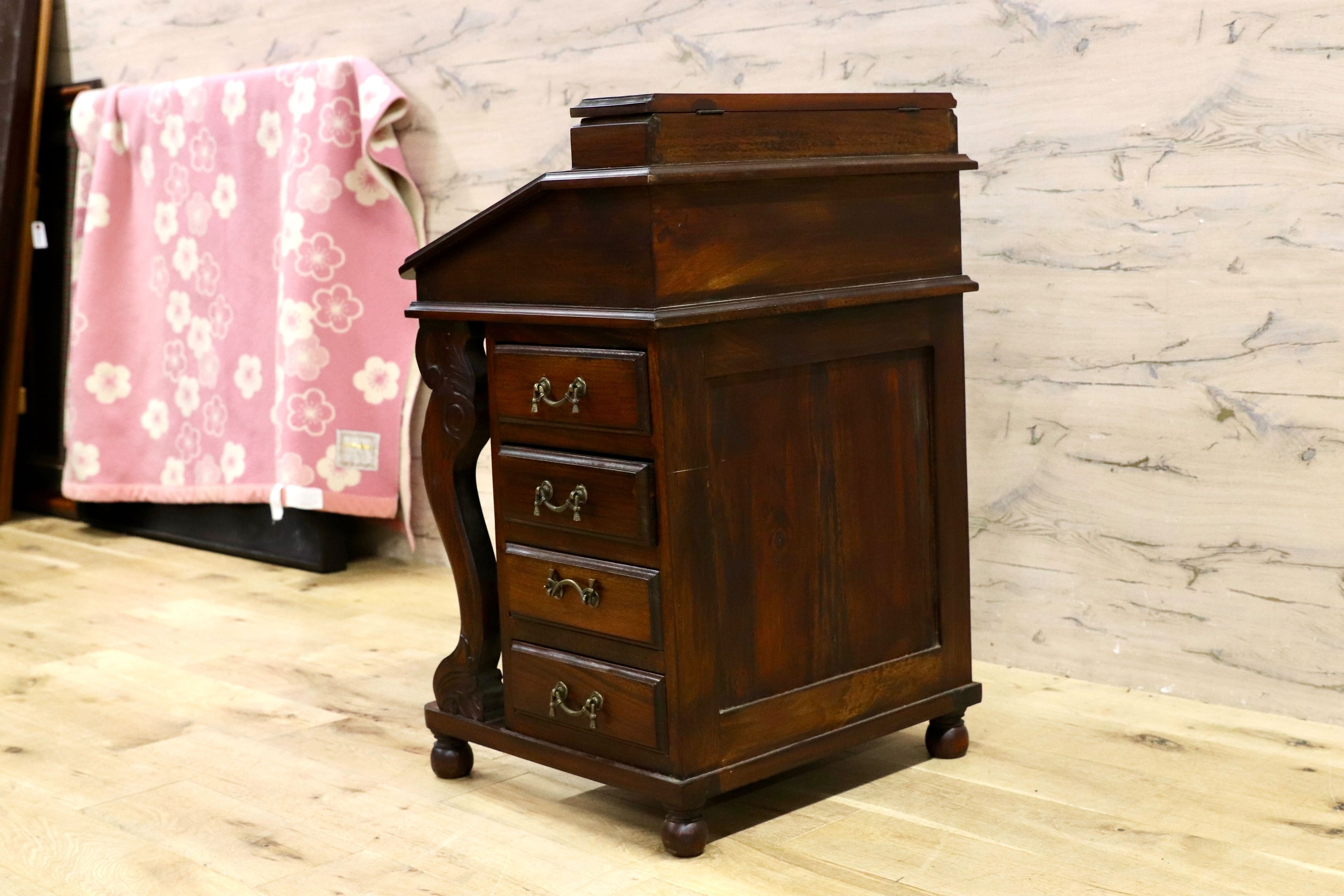 GMIS332○英国アンティーク ダベンポートデスク 西洋 クラシック チェスト 店舗什器 稀少