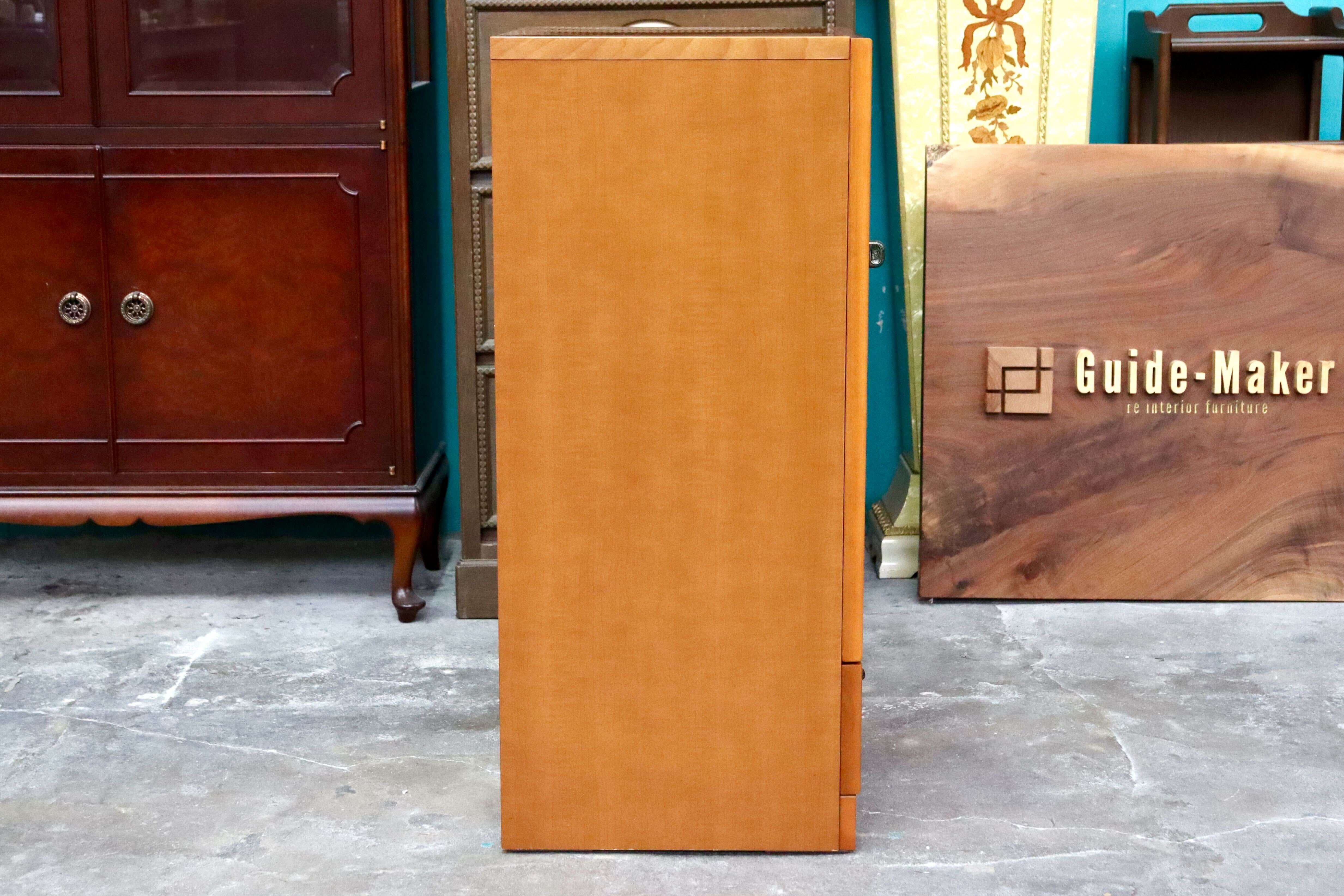 GMIH425○冨士ファニチア / FUJI FURNITURE キャビネット リビングボード サイドボード ガラスキャビネット ナチュラル