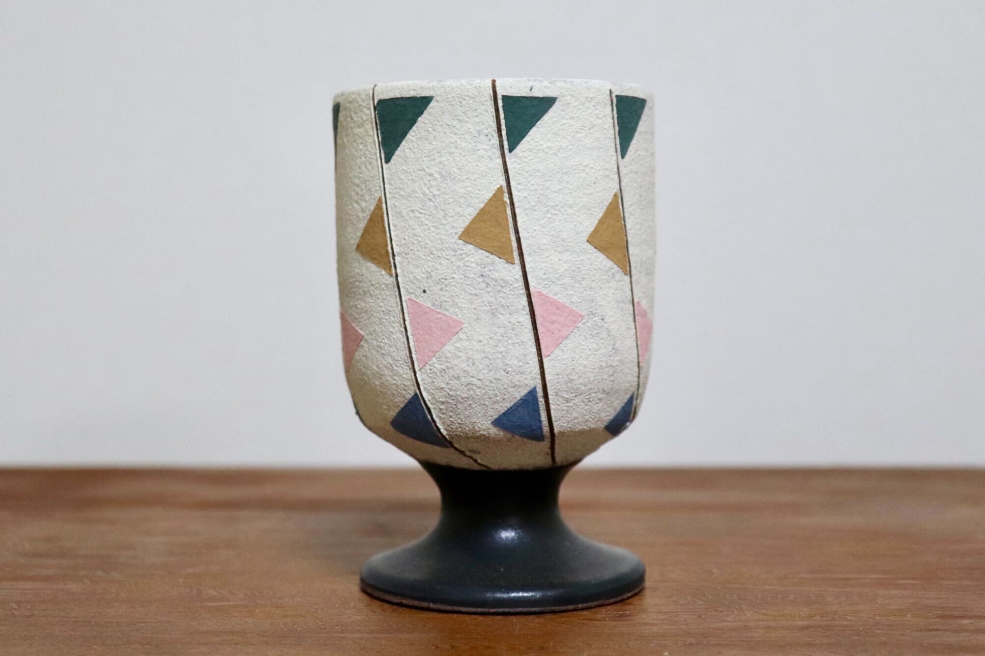 GMIO478B◯市野悟窯 市野哲次 丹波焼 ワインカップ 陶器 丹波篠山 伝統工芸 未使用