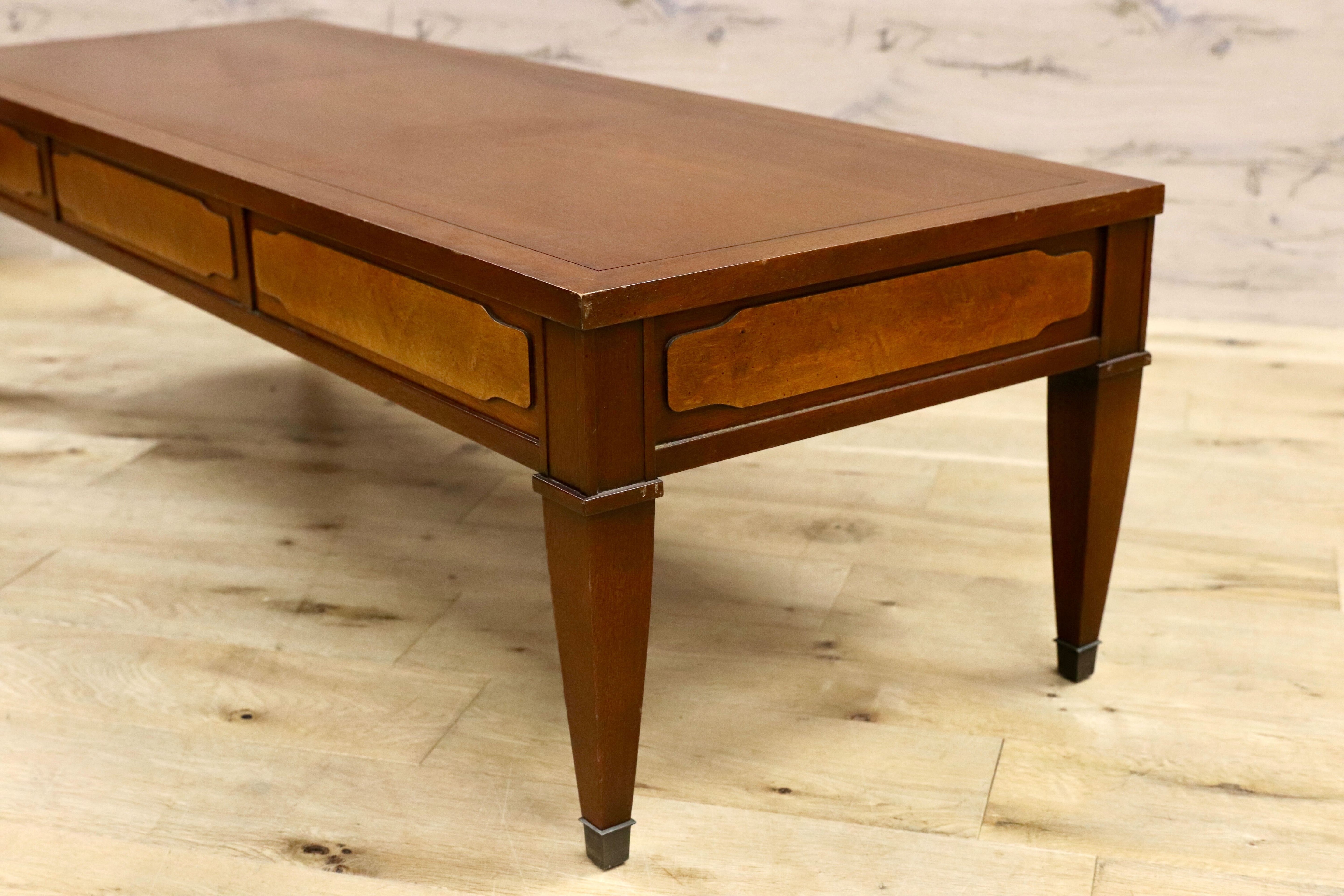 GMIS335○DREXEL HERITAGE / ドレクセルヘリテイジ トライユン カクテルテーブル センターテーブル リビングテーブル クラシック