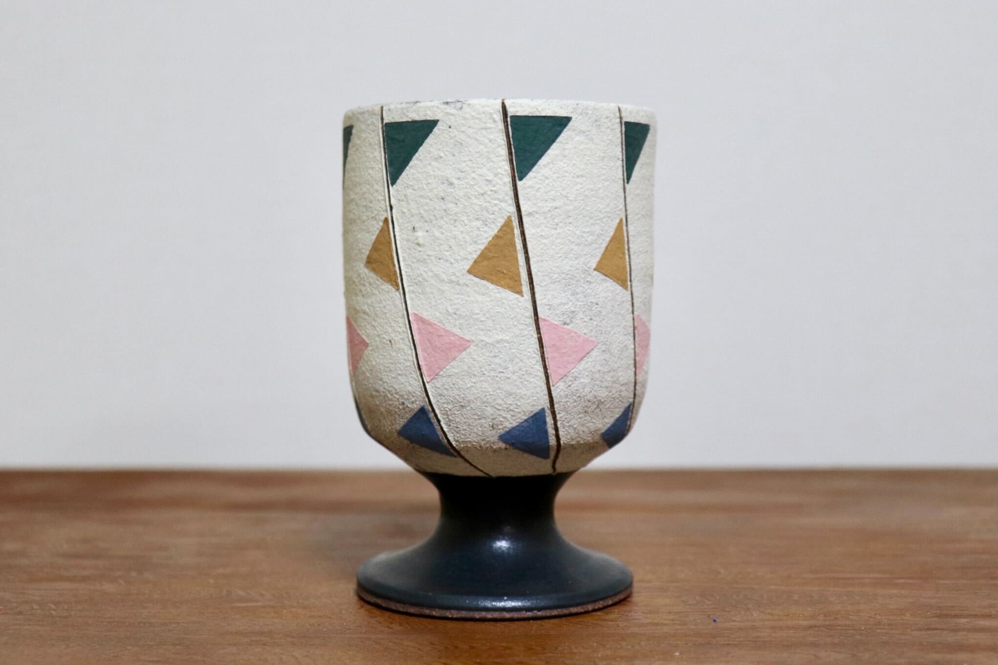 GMIO478B◯市野悟窯 市野哲次 丹波焼 ワインカップ 陶器 丹波篠山 伝統工芸 未使用