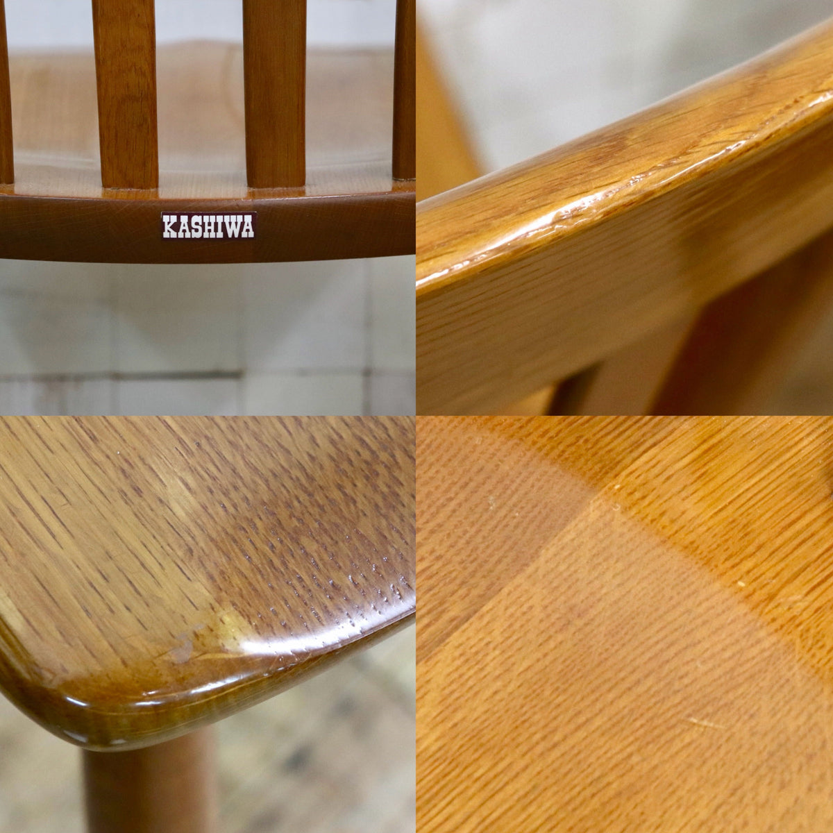 GMJH389A〇KASHIWA / 柏木工 ダイニングチェア 椅子 2脚セット 飛騨家具 ウィンザーチェア オーク カントリー