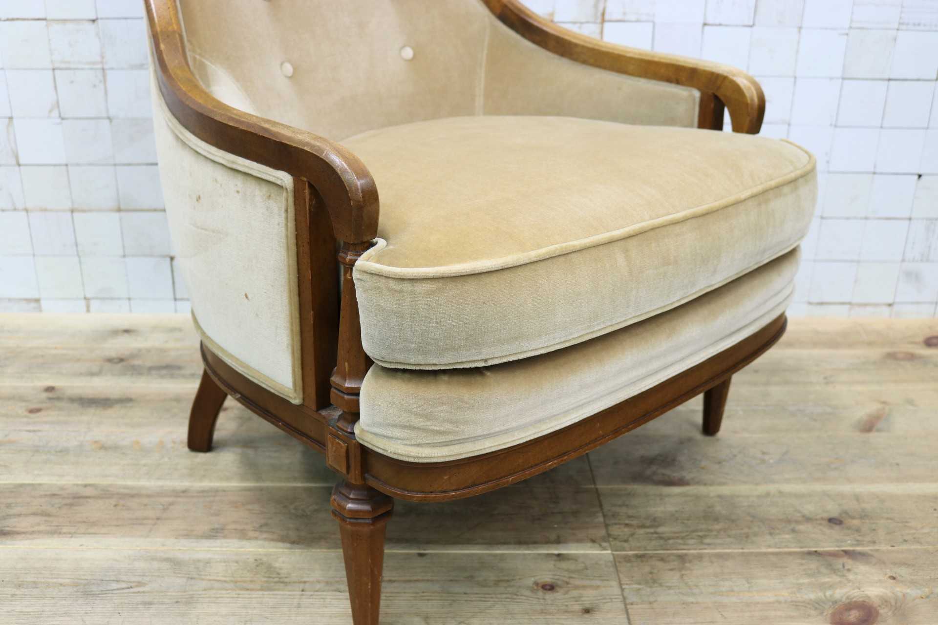 GMJK42C○DREXEL HERITAGE / ドレクセルヘリテイジ Upholstery 1人掛けソファ シングルソファ クラシック ヴィンテージ 応接 読書椅子