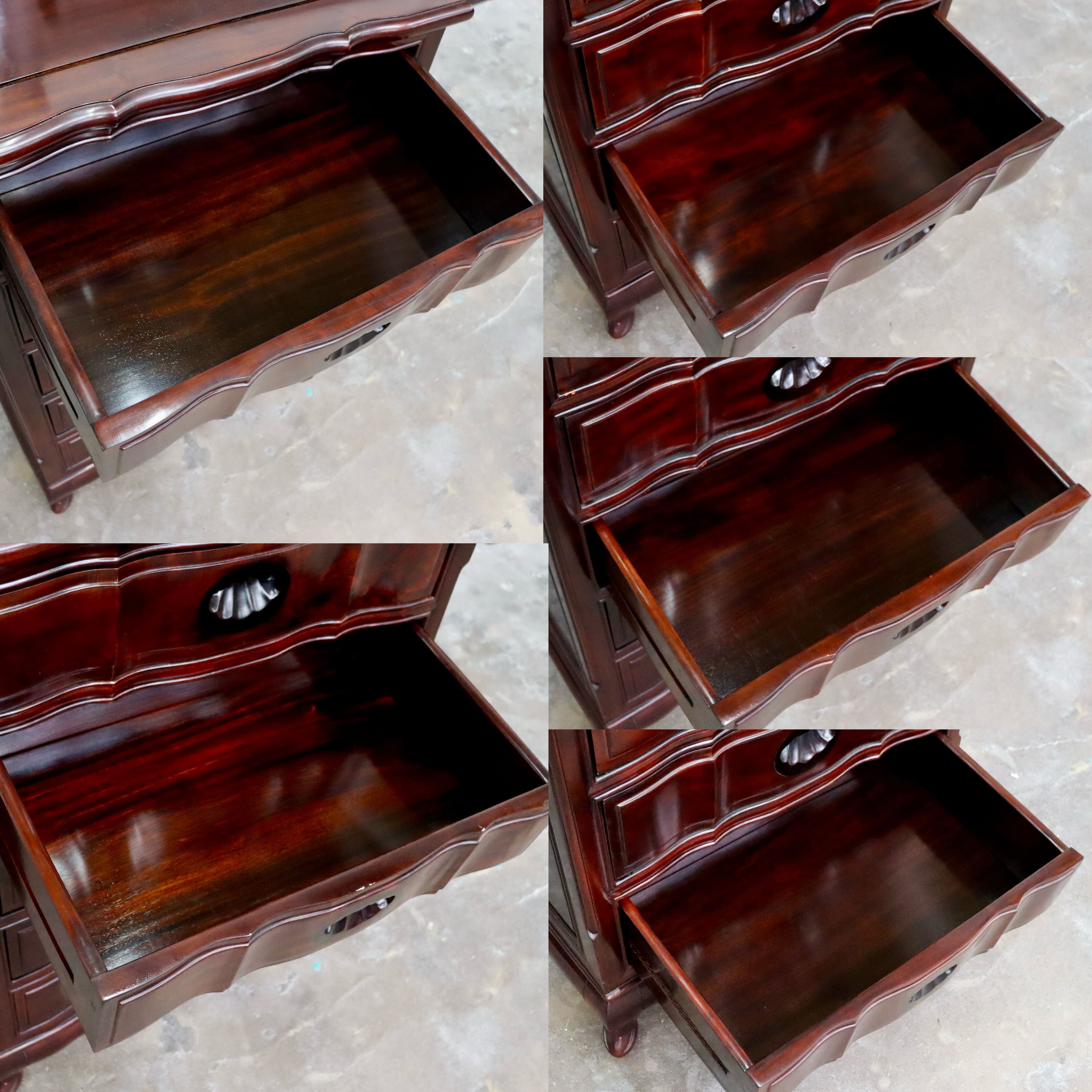 GMIS511○西洋 5段チェスト サイドチェスト 花梨 彫刻 引き出し 猫脚 収納家具 木製 ヨーロピアン クラシック レトロ