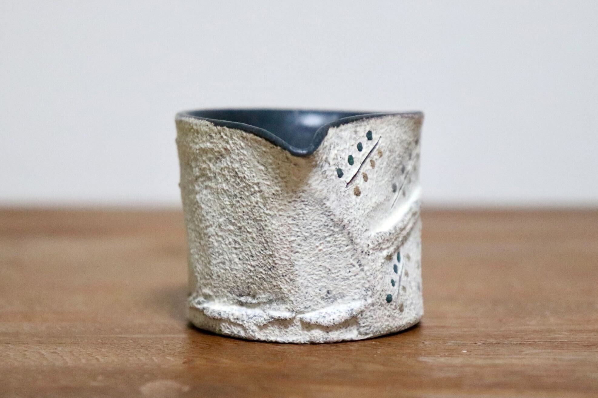 GMIO477A◯市野悟窯 市野哲次 丹波焼 ミルクピッチャー 陶器 丹波篠山 伝統工芸 未使用